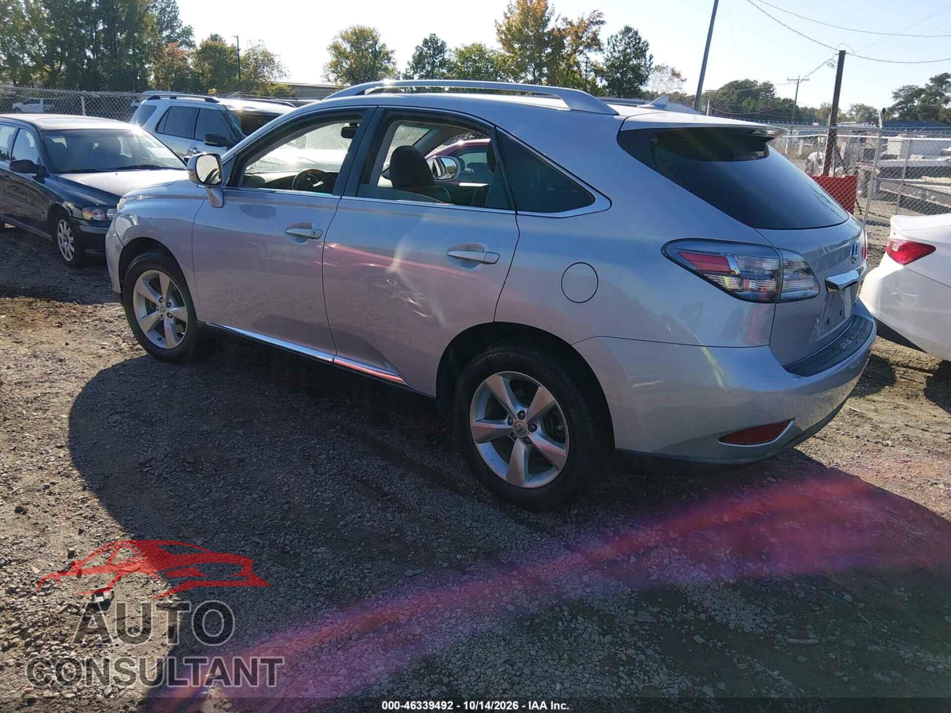 LEXUS RX 350 2011 - 2T2BK1BA2BC104234