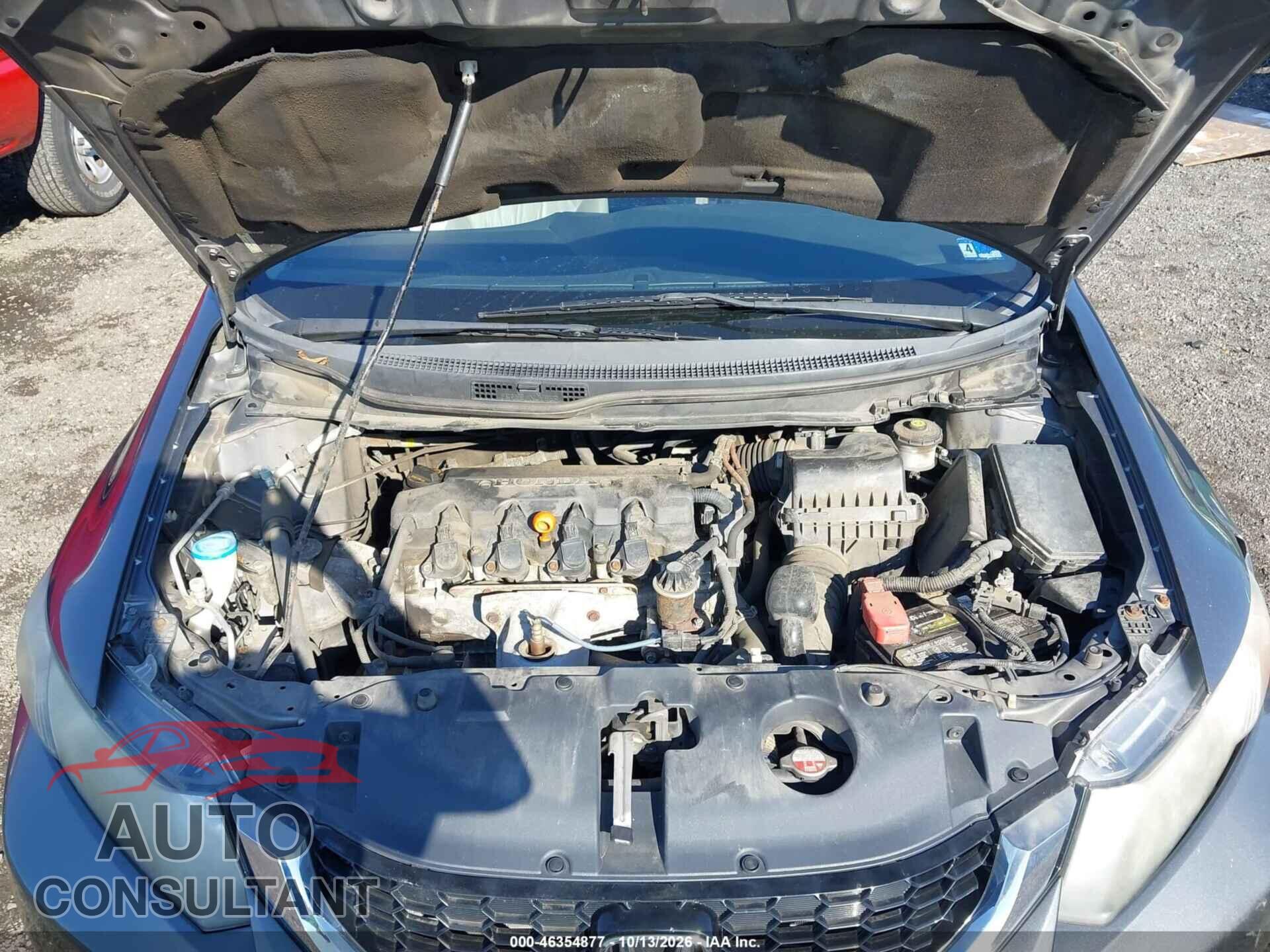 HONDA CIVIC 2013 - 19XFB2F98DE285047