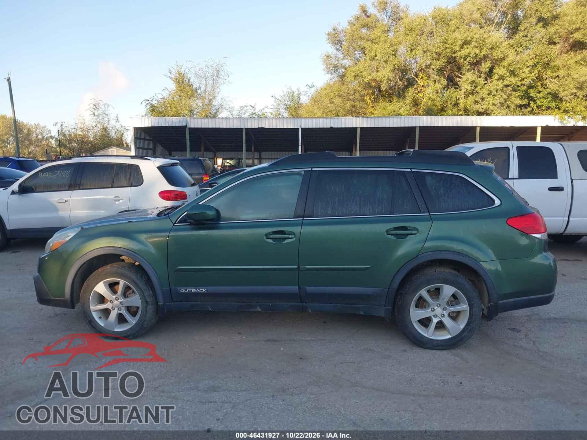SUBARU OUTBACK 2014 - 4S4BRCDC7E3261986