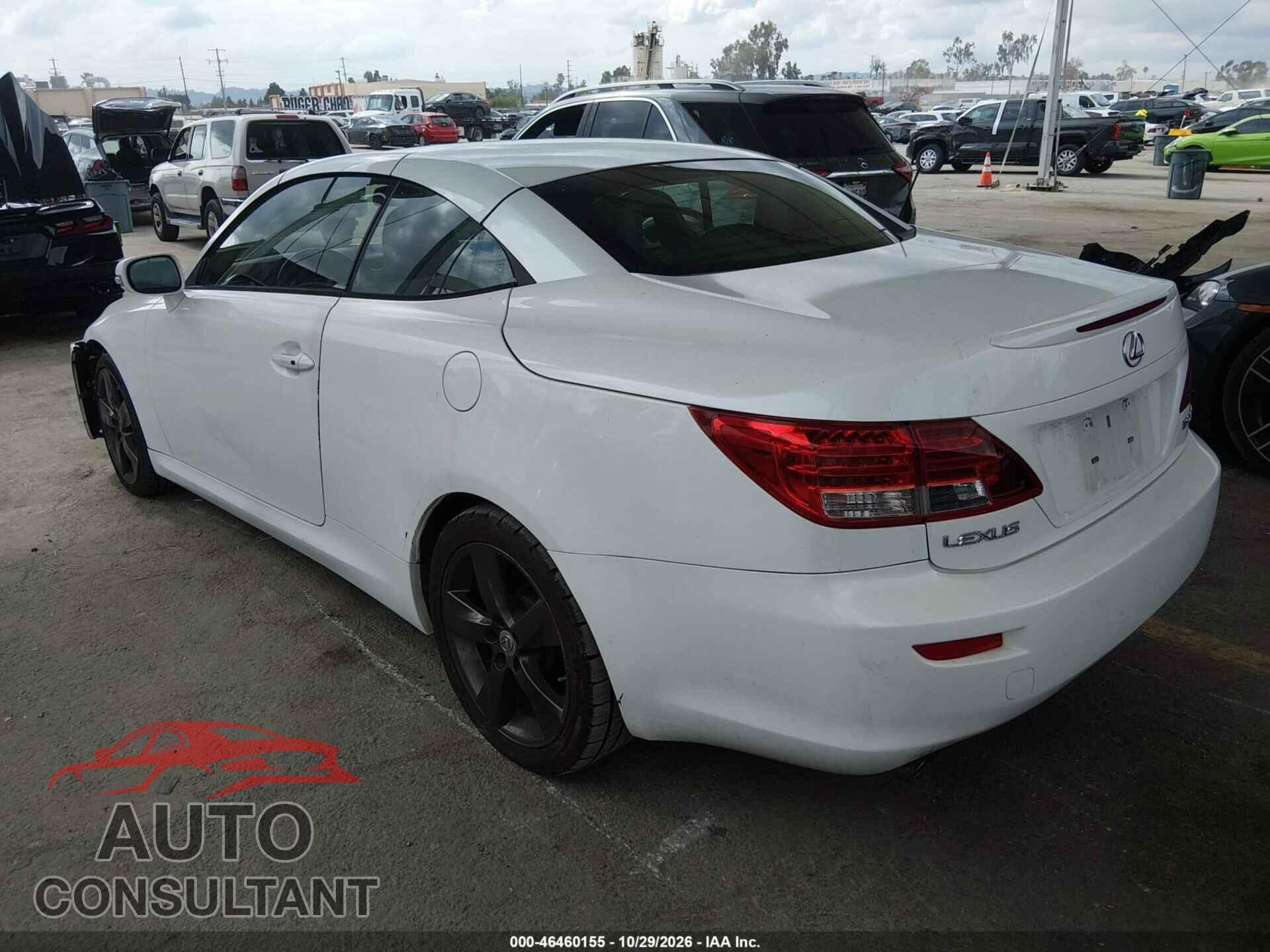 LEXUS IS 250C 2010 - JTHFF2C23A2500904