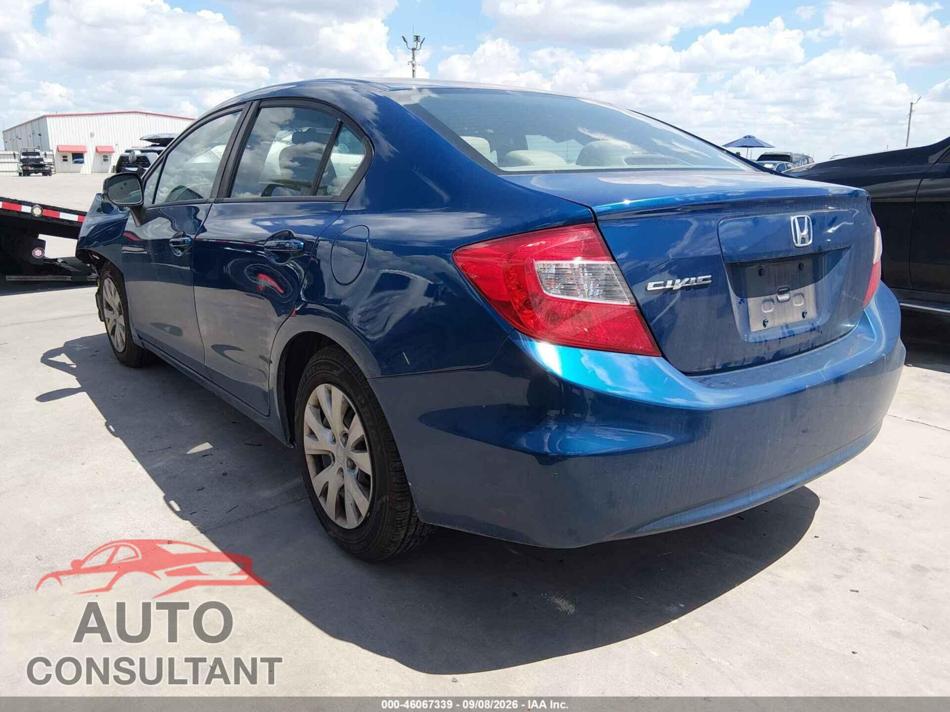 HONDA CIVIC 2012 - 2HGFB2F59CH581566