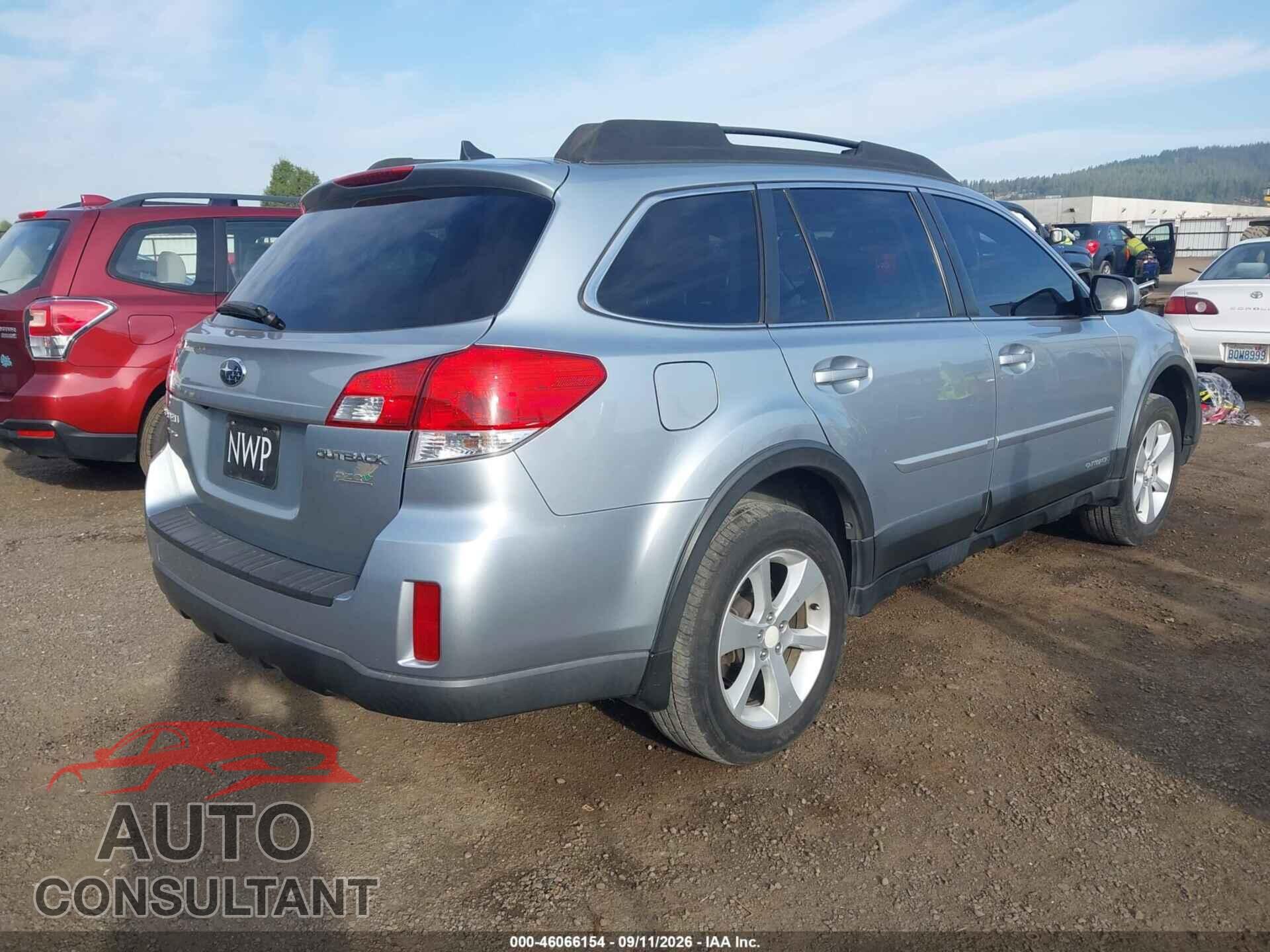 SUBARU OUTBACK 2014 - 4S4BRBDC6E3279616