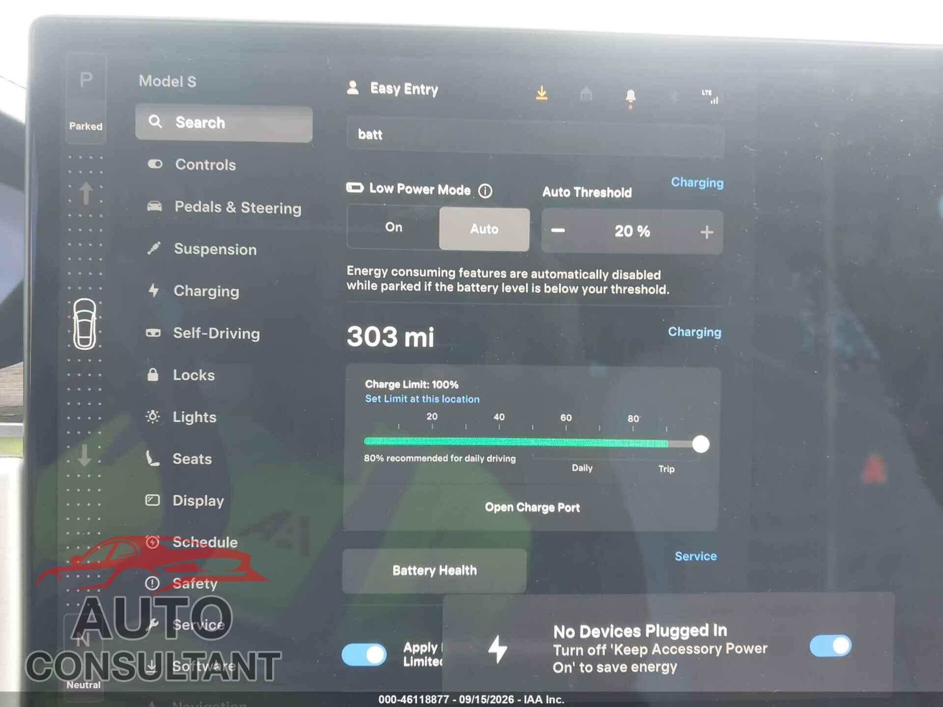 TESLA MODEL S 2021 - 5YJSA1E52MF428403