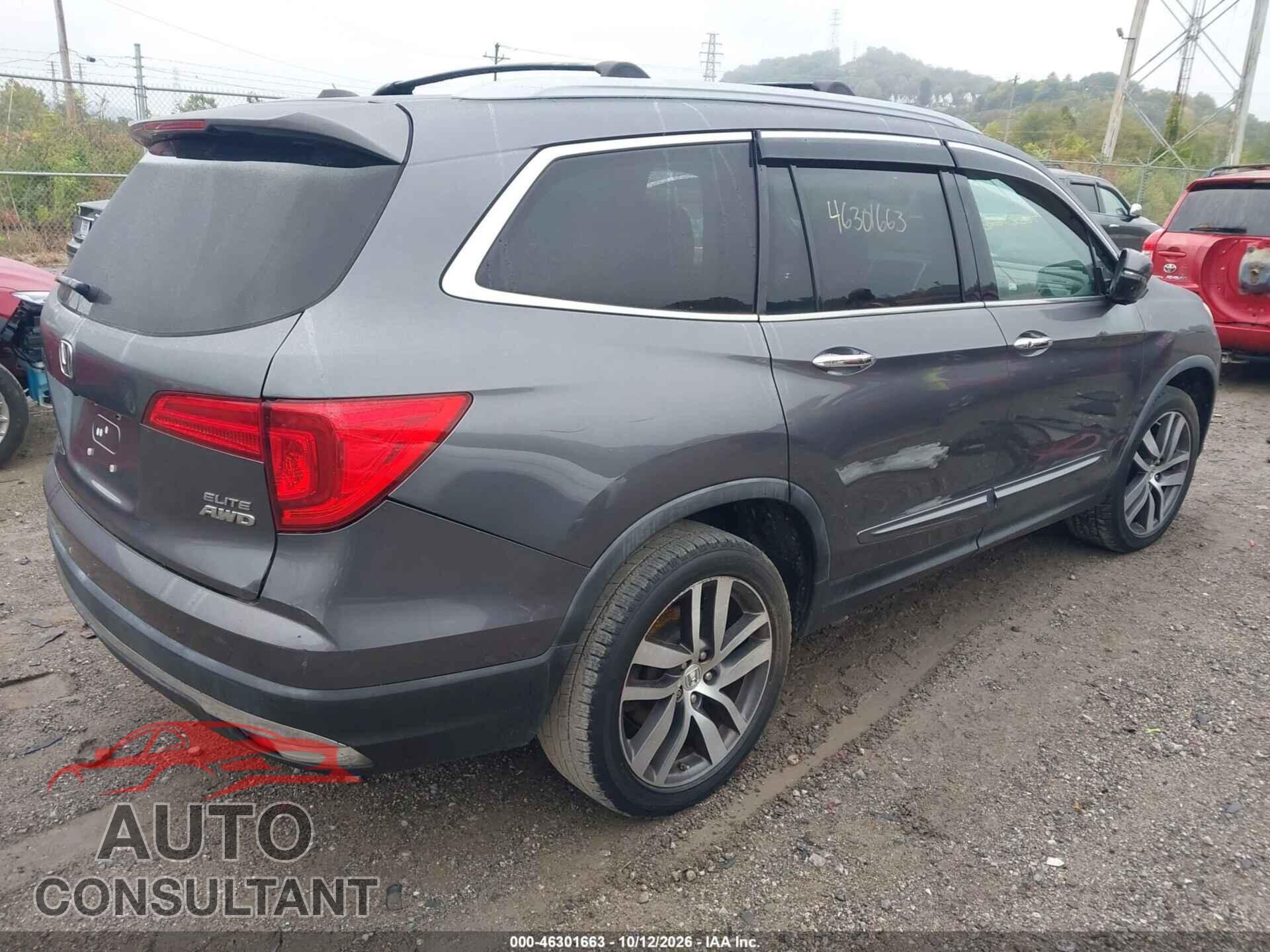 HONDA PILOT 2016 - 5FNYF6H08GB062279