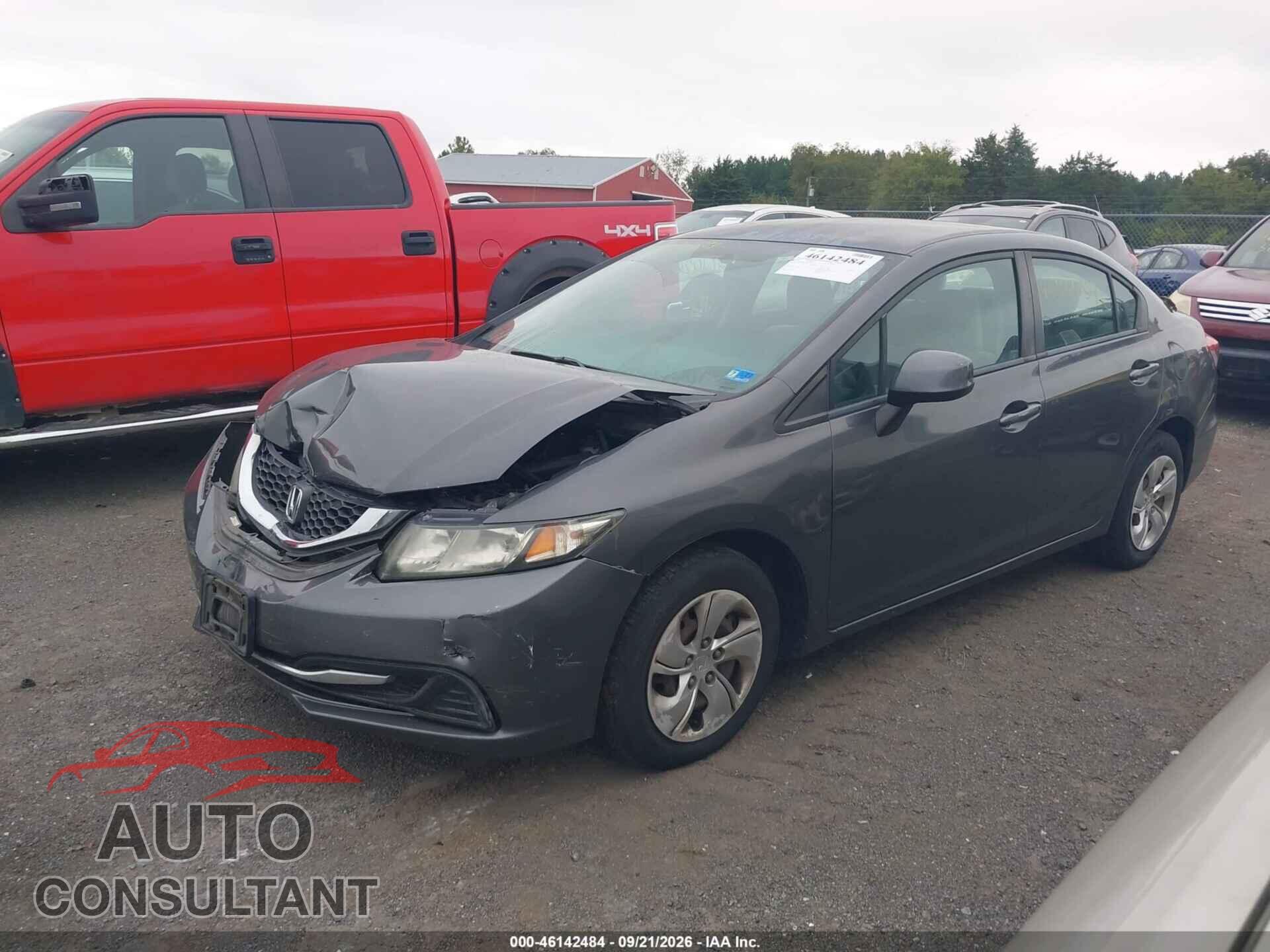 HONDA CIVIC 2013 - 2HGFB2F5XDH577656