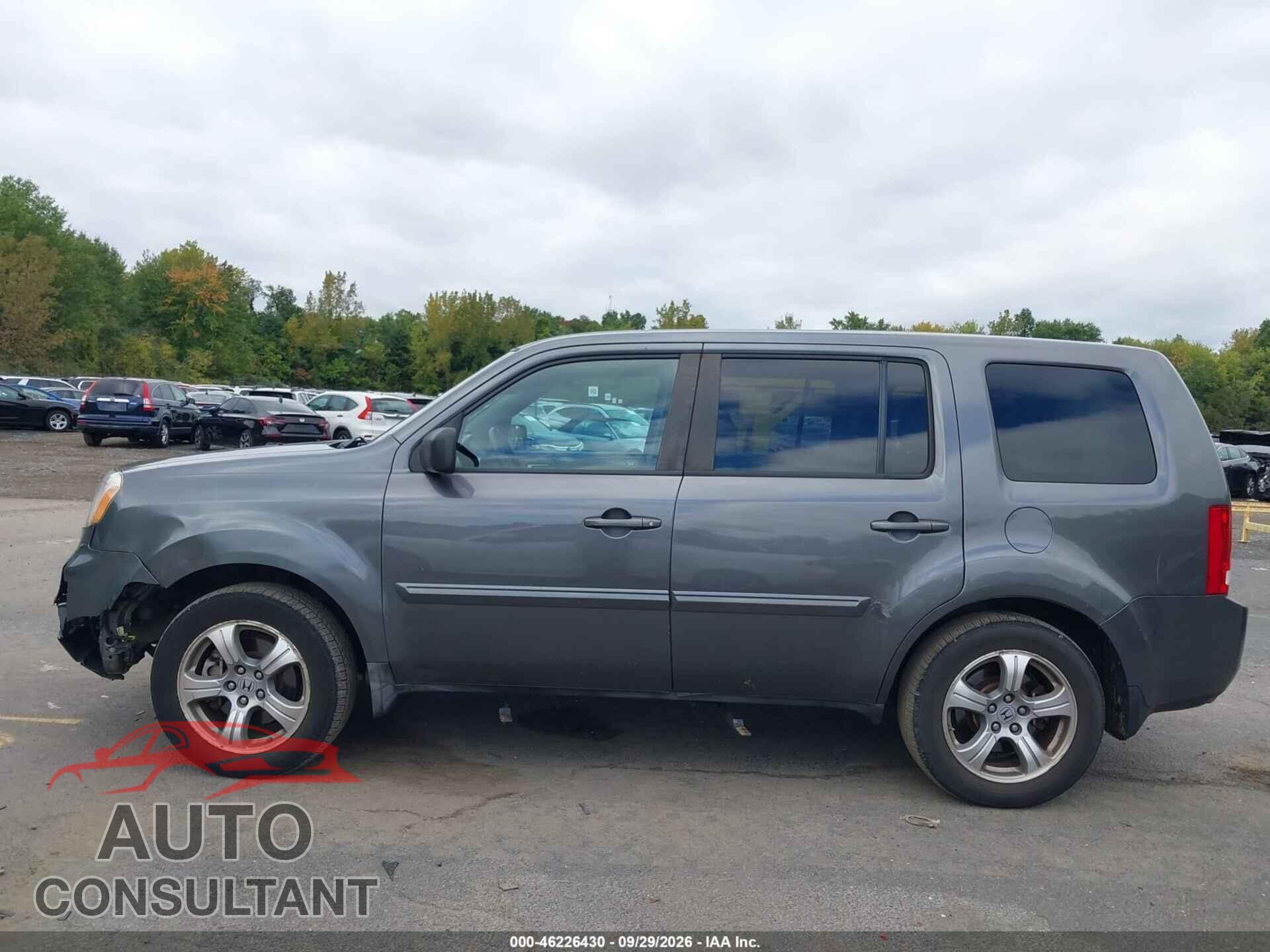 HONDA PILOT 2012 - 5FNYF4H77CB044822
