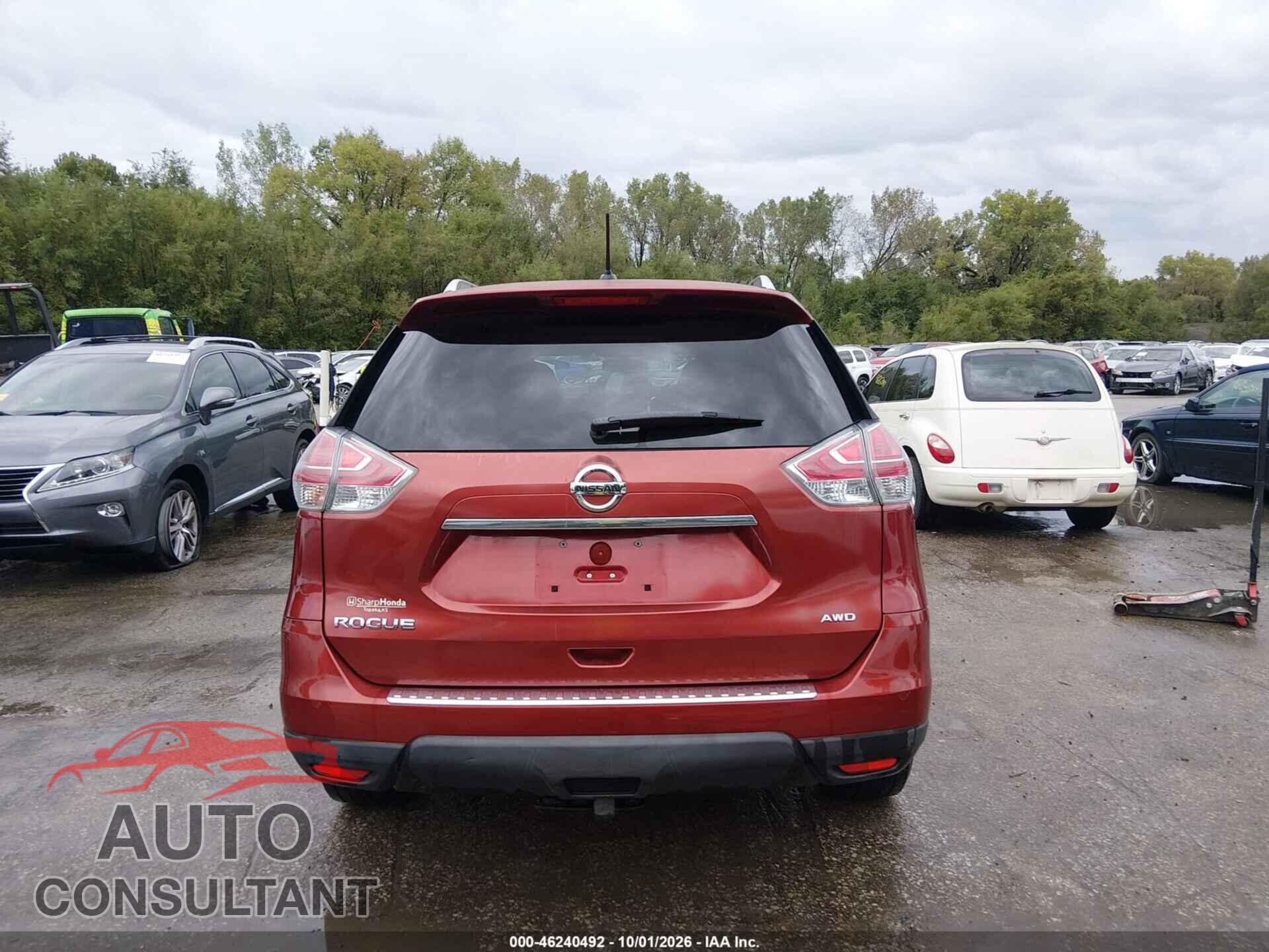 NISSAN ROGUE 2016 - KNMAT2MV7GP617085