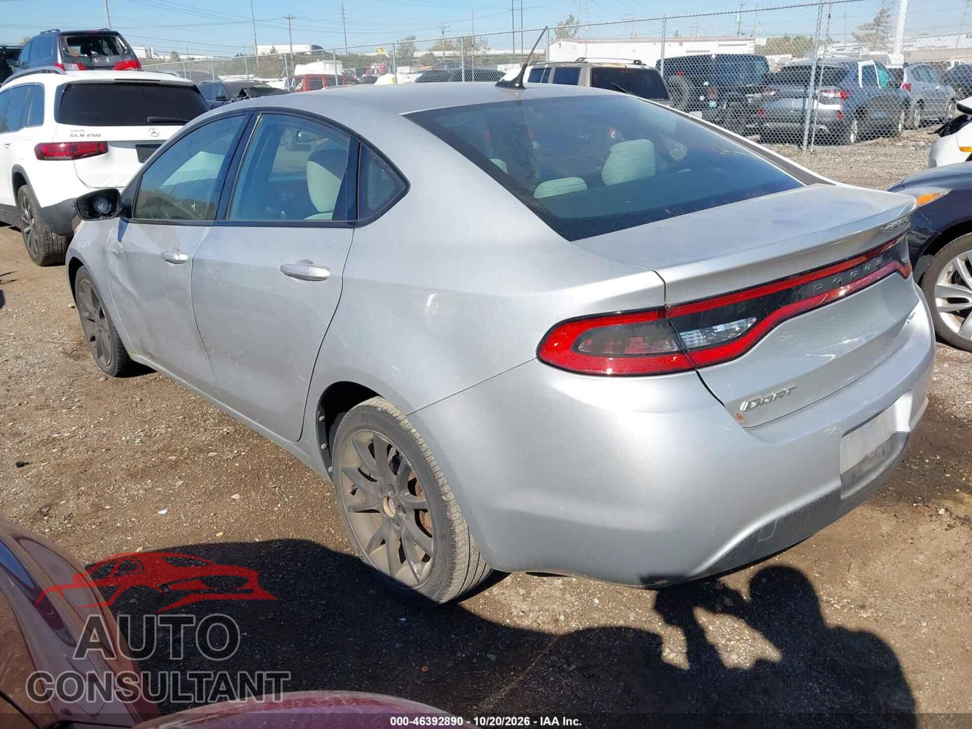 DODGE DART 2013 - 1C3CDFBA0DD117865