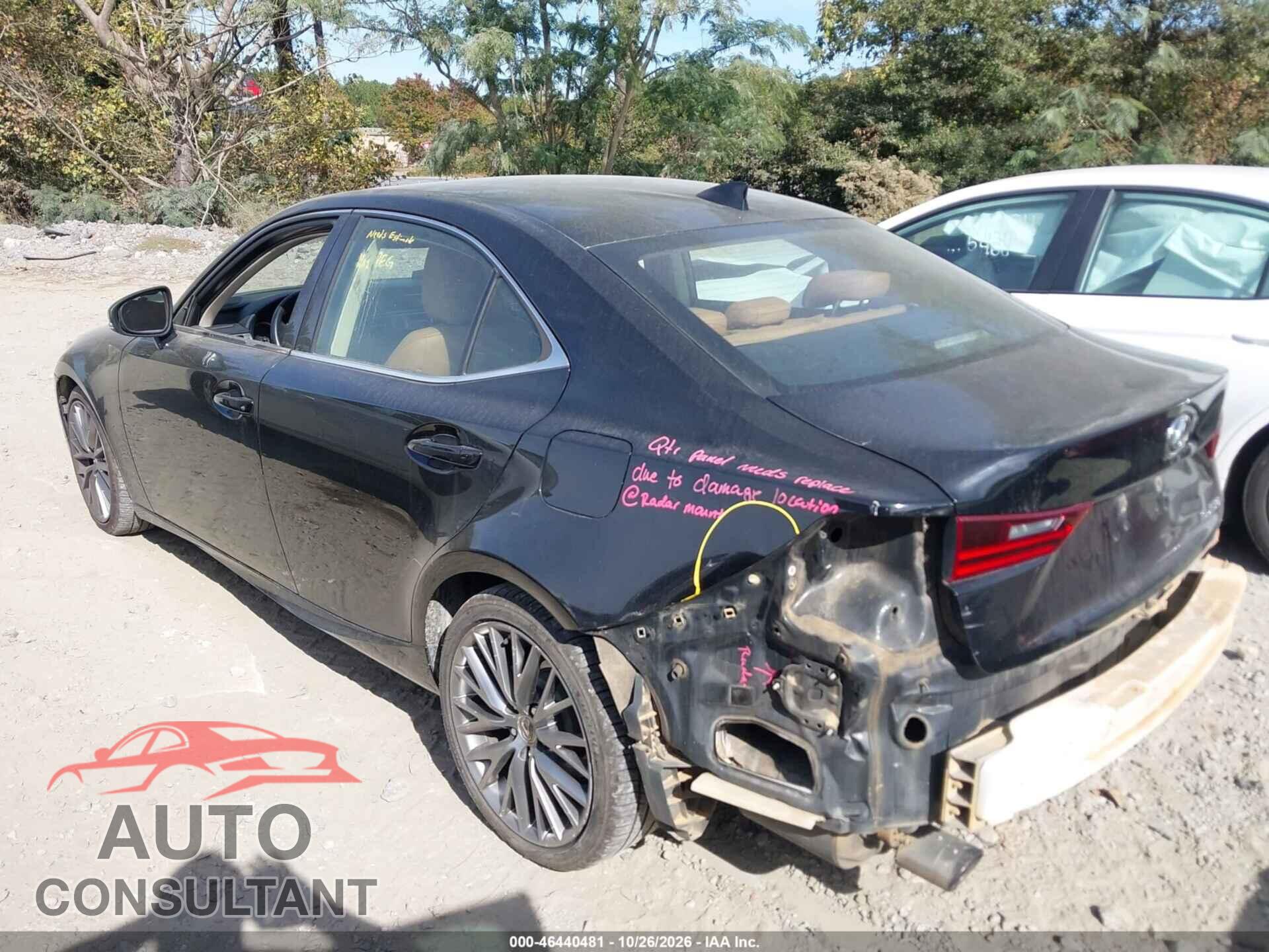 LEXUS IS 250 2015 - JTHBF1D21F5060887
