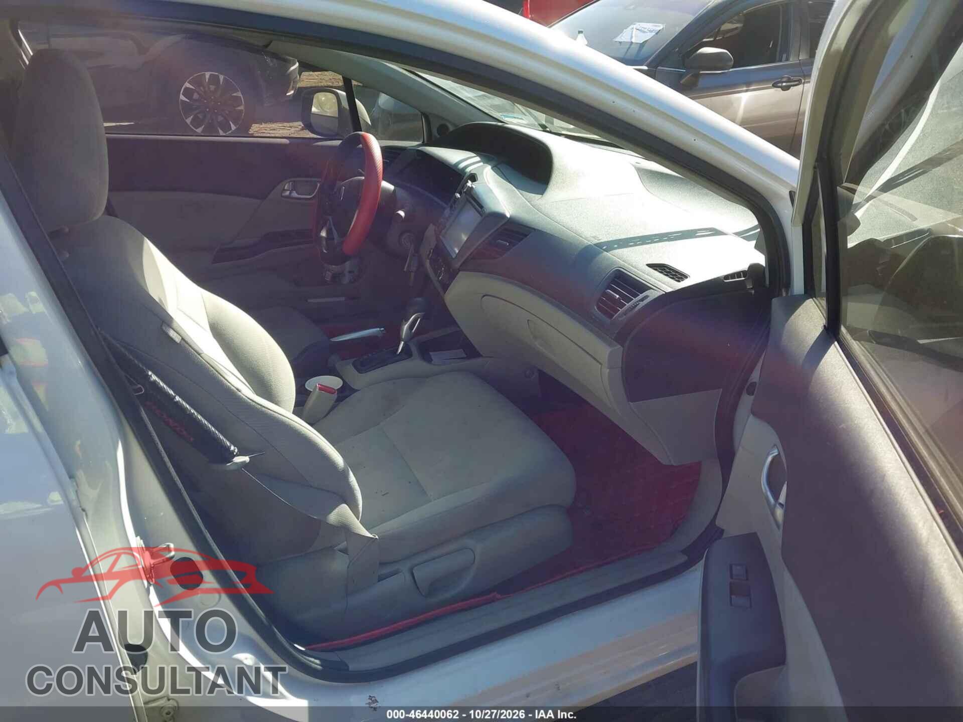 HONDA CIVIC 2012 - 19XFB2F84CE336243