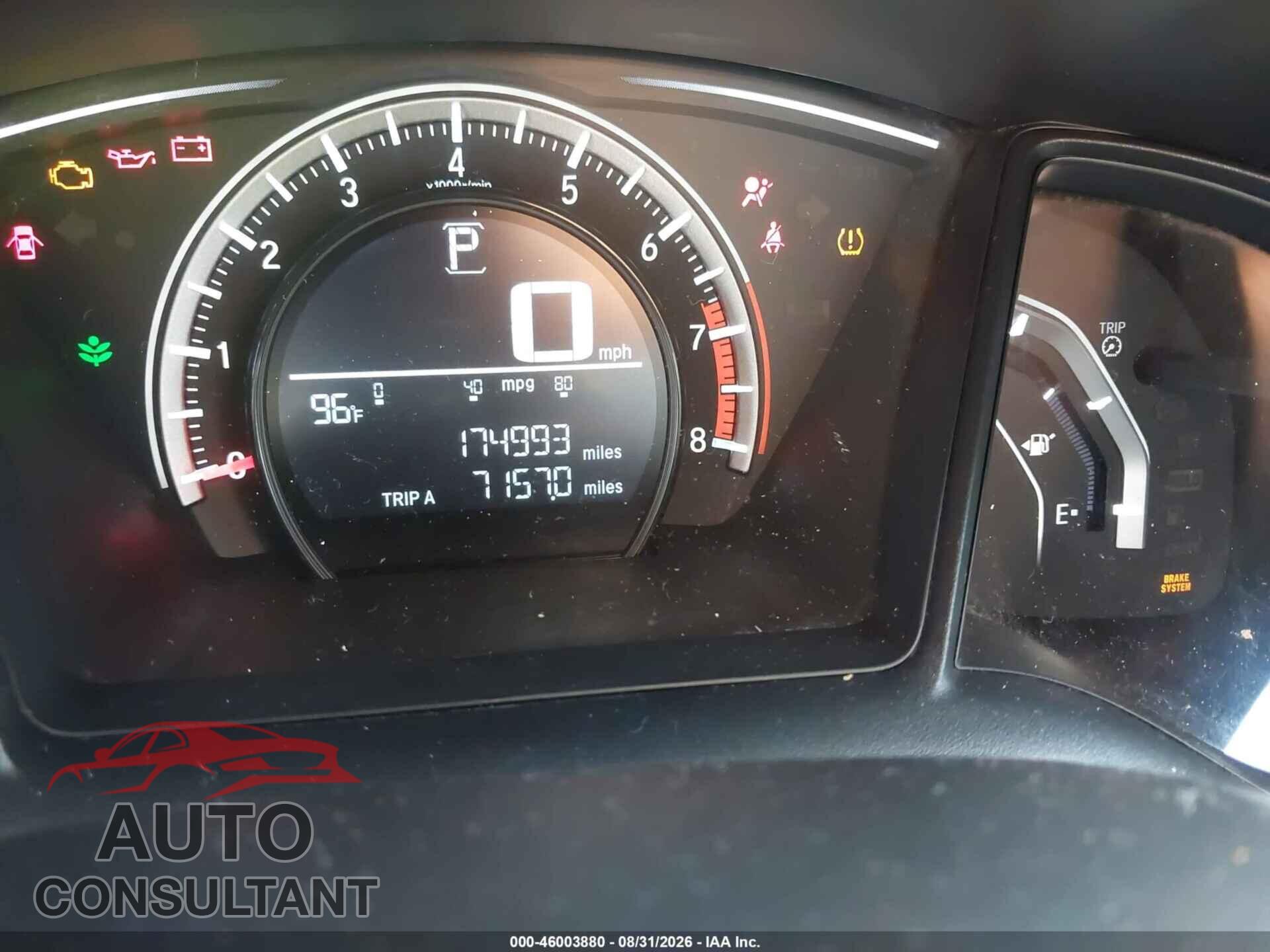 HONDA CIVIC 2016 - 2HGFC2F52GH532020