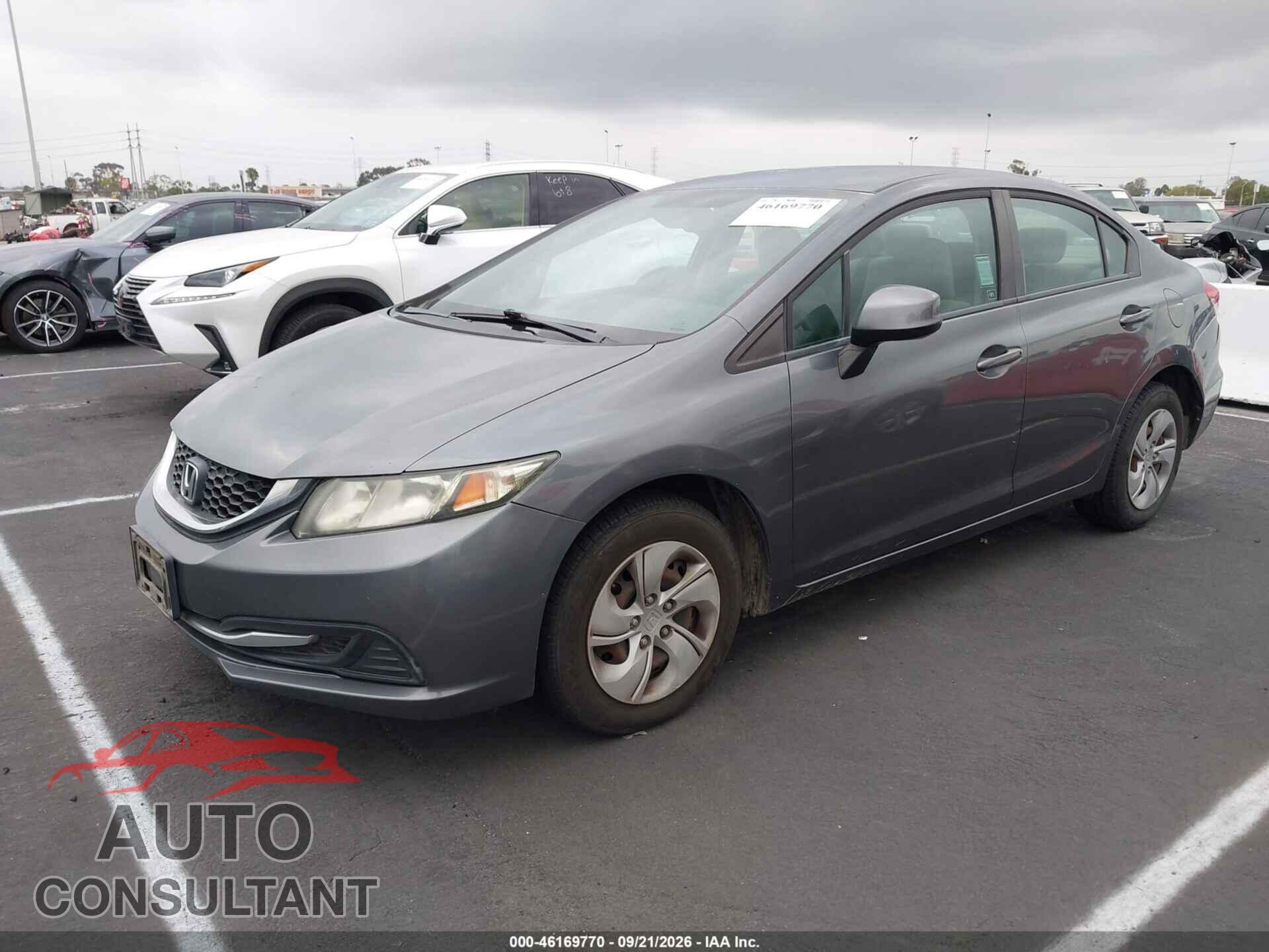 HONDA CIVIC 2013 - 19XFB2F57DE243109