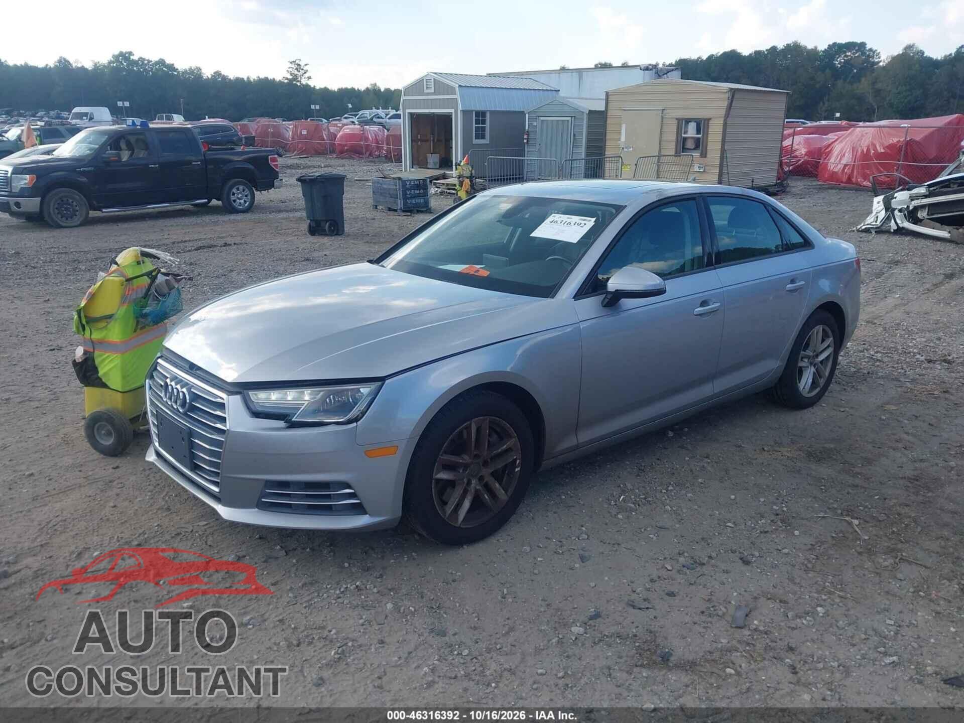 AUDI A4 2017 - WAUANAF4XHN026851