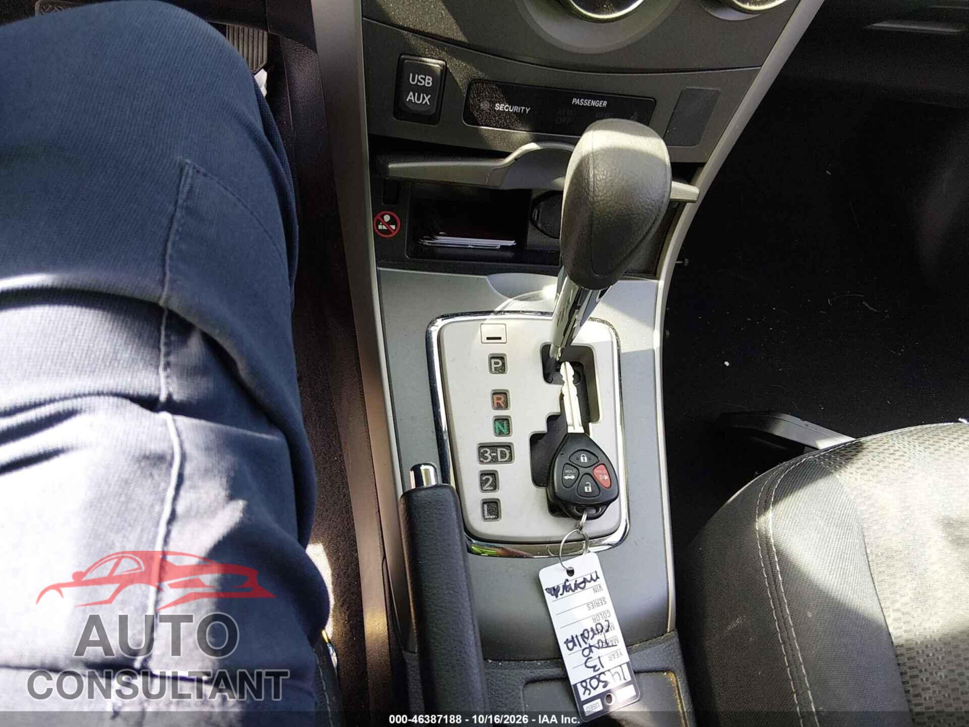 TOYOTA COROLLA 2013 - 5YFBU4EE2DP124288