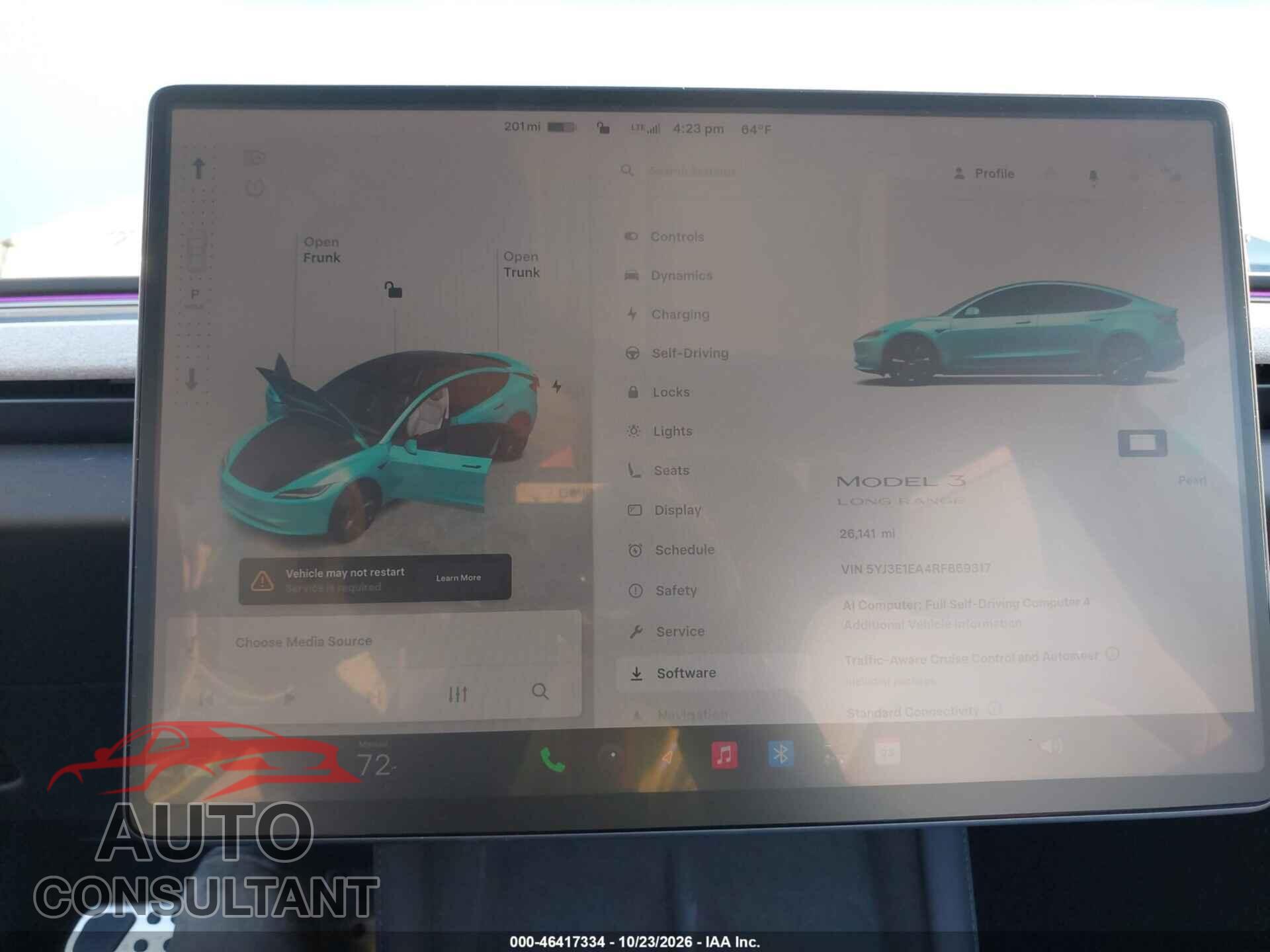 TESLA MODEL 3 2024 - 5YJ3E1EA4RF869317