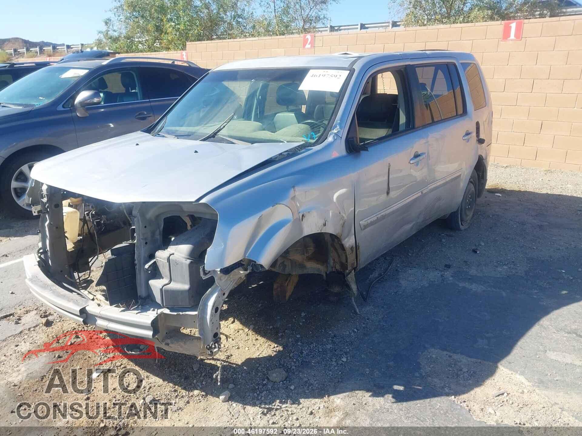 HONDA PILOT 2012 - 5FNYF3H75CB042125