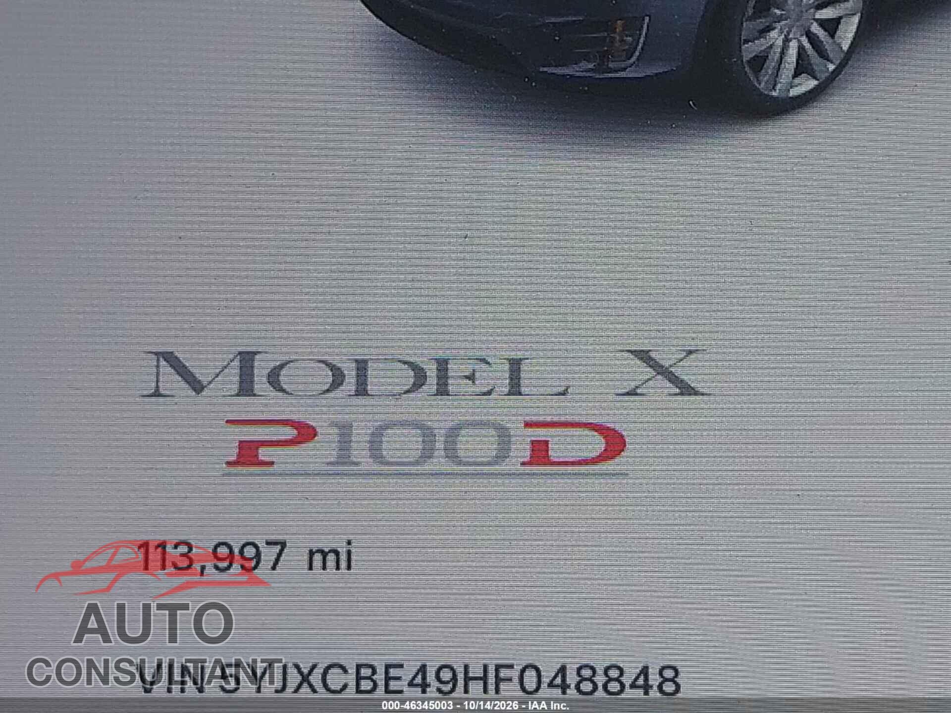 TESLA MODEL X 2017 - 5YJXCBE49HF048848