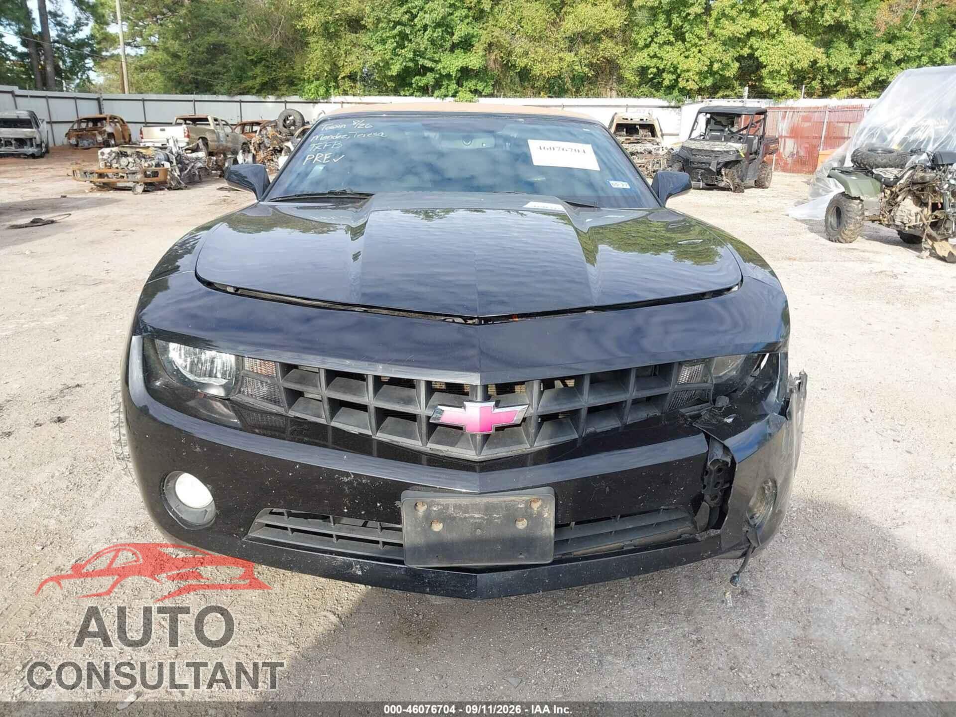CHEVROLET CAMARO 2012 - 2G1FB3D38C9162004