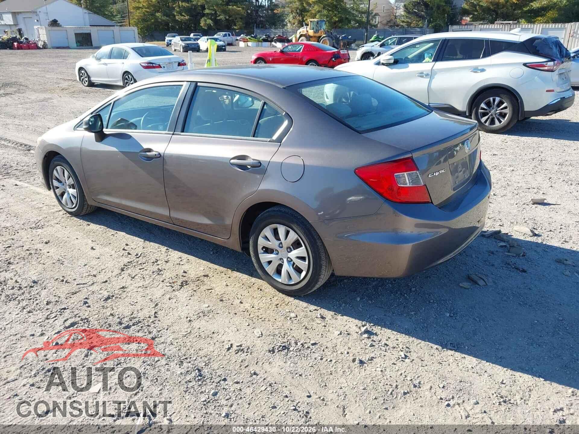 HONDA CIVIC 2012 - 19XFB2F53CE390543