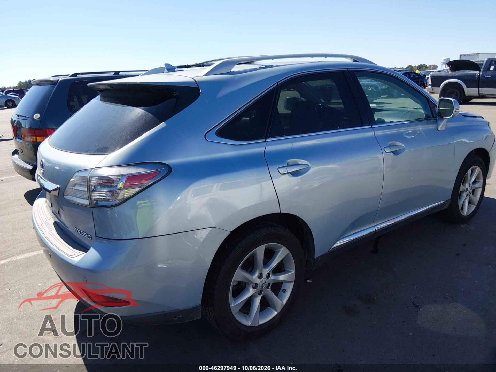LEXUS RX 350 2012 - 2T2BK1BAXCC127567