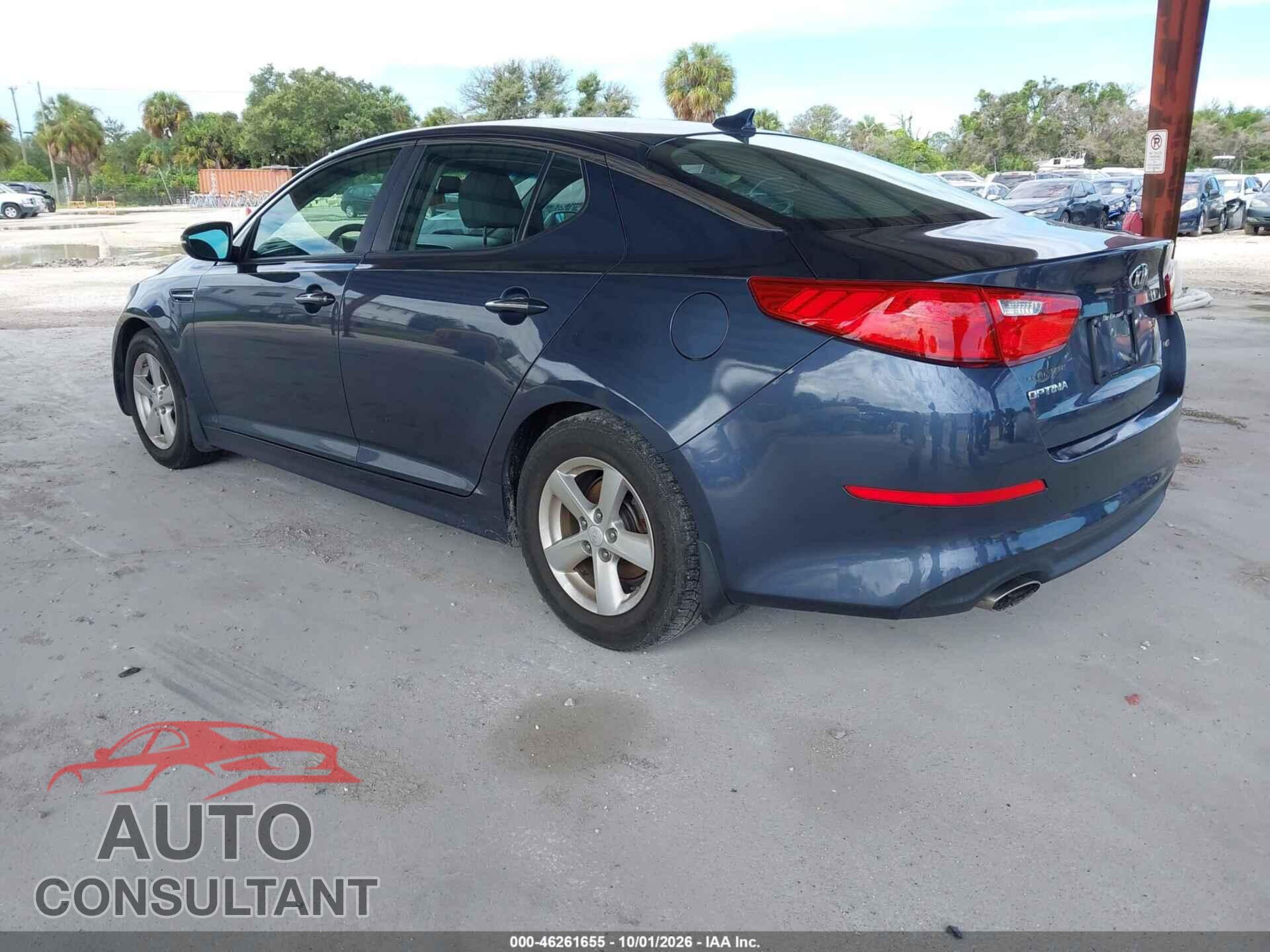 KIA OPTIMA 2015 - KNAGM4A72F5600436