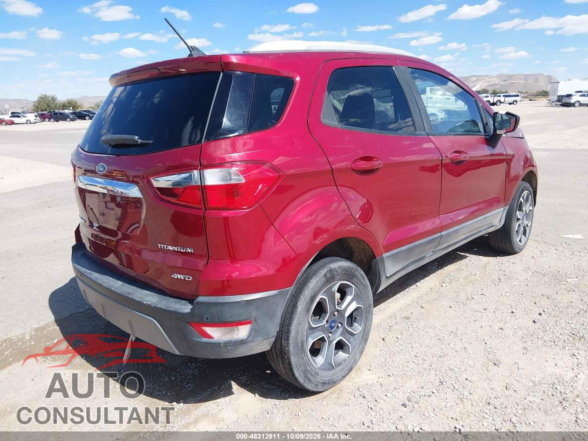 FORD ECOSPORT 2020 - MAJ6S3KL8LC385457