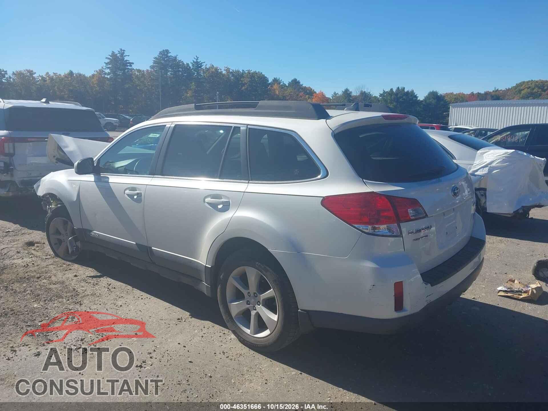 SUBARU OUTBACK 2014 - 4S4BRBCC6E3273767