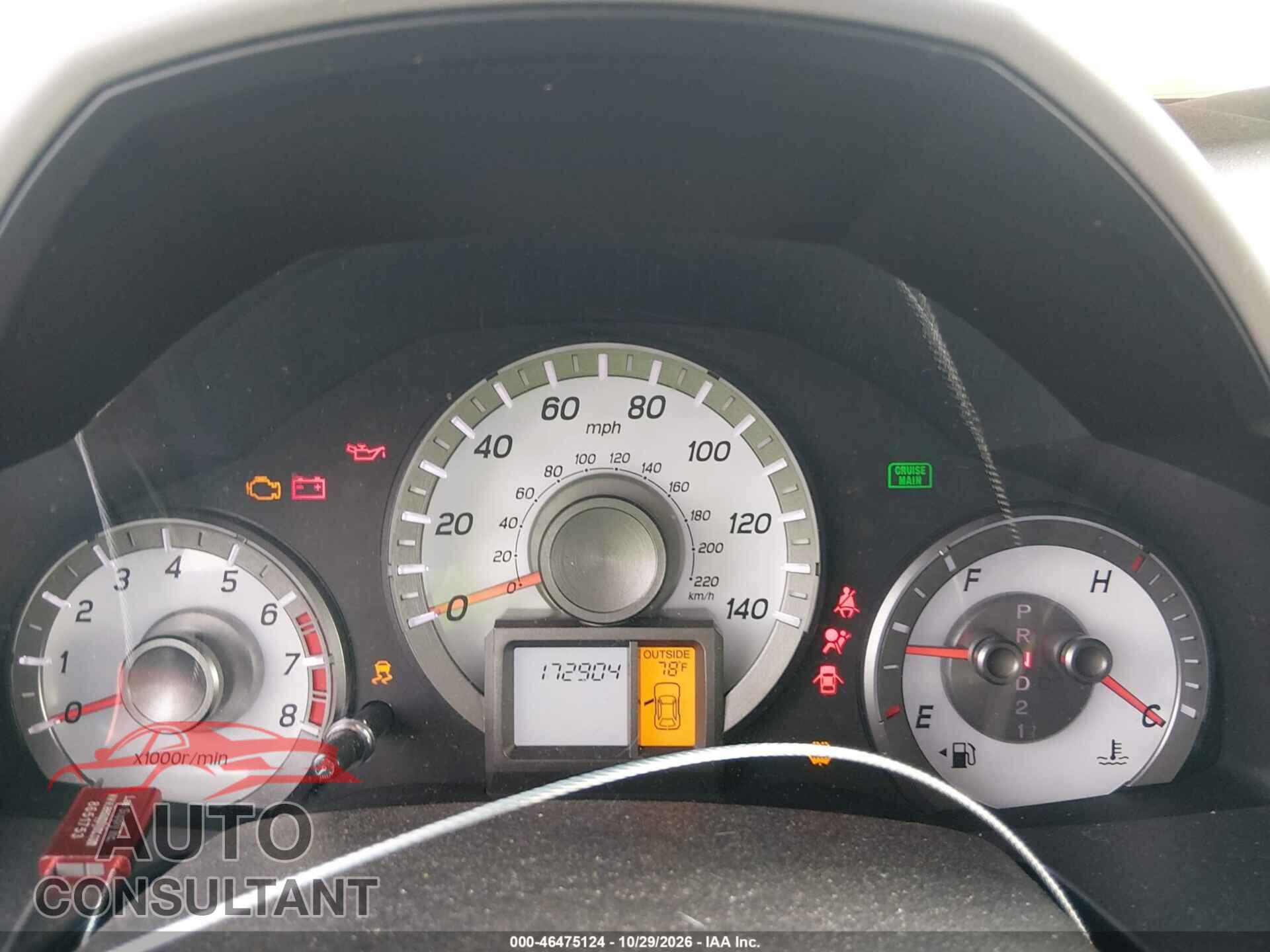 HONDA PILOT 2012 - 5FNYF4H57CB067788