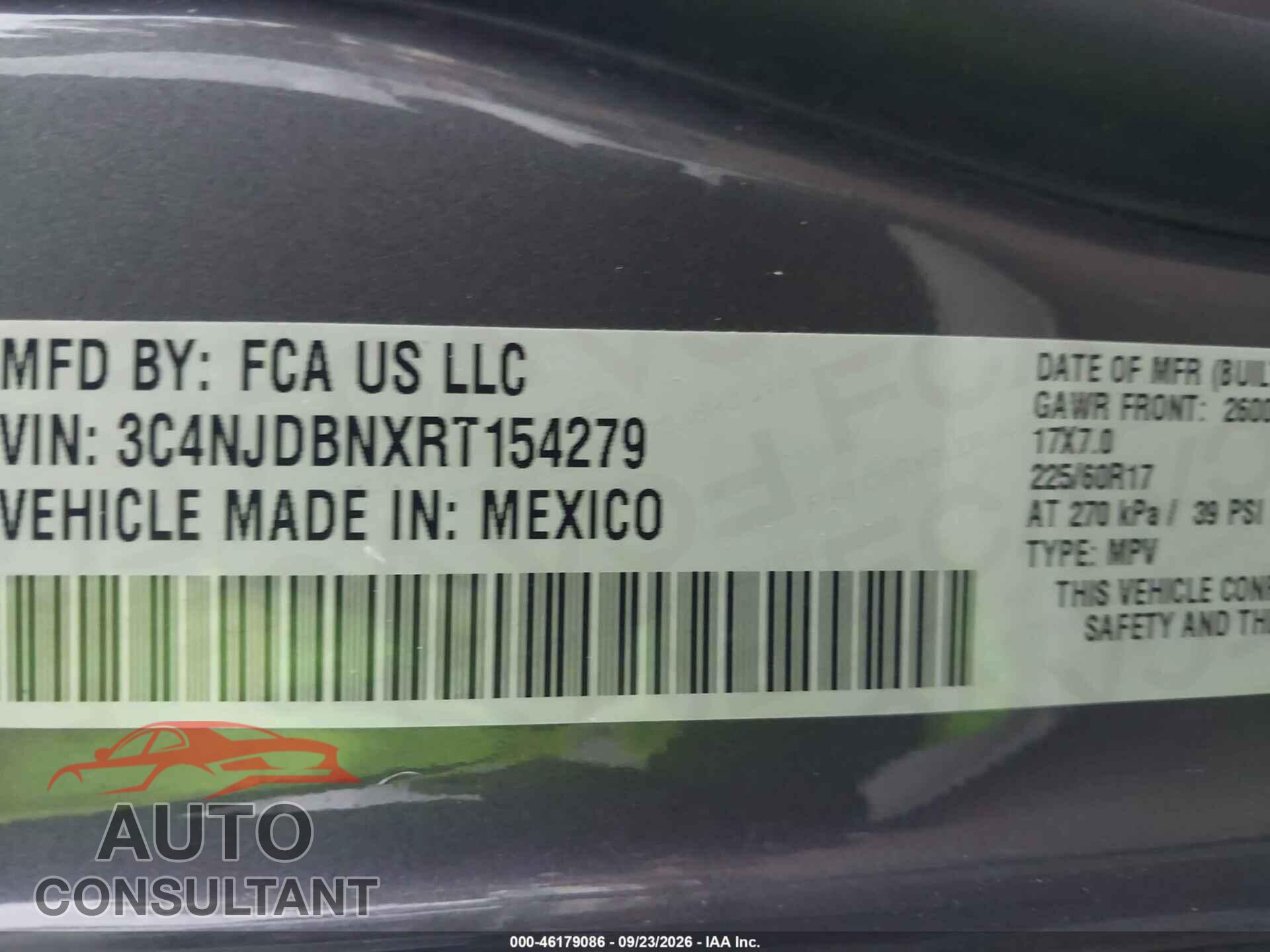 JEEP COMPASS 2024 - 3C4NJDBNXRT154279