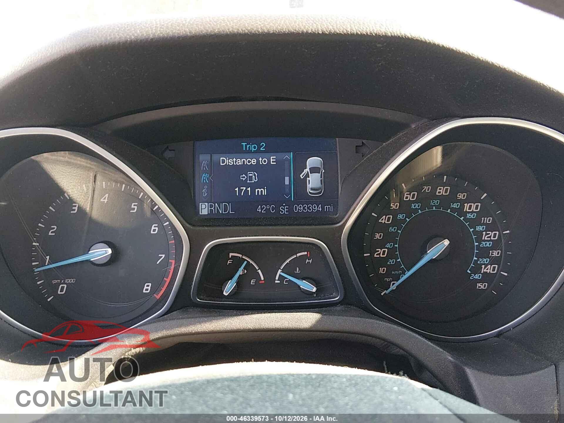 FORD FOCUS 2012 - 1FAHP3K20CL127919
