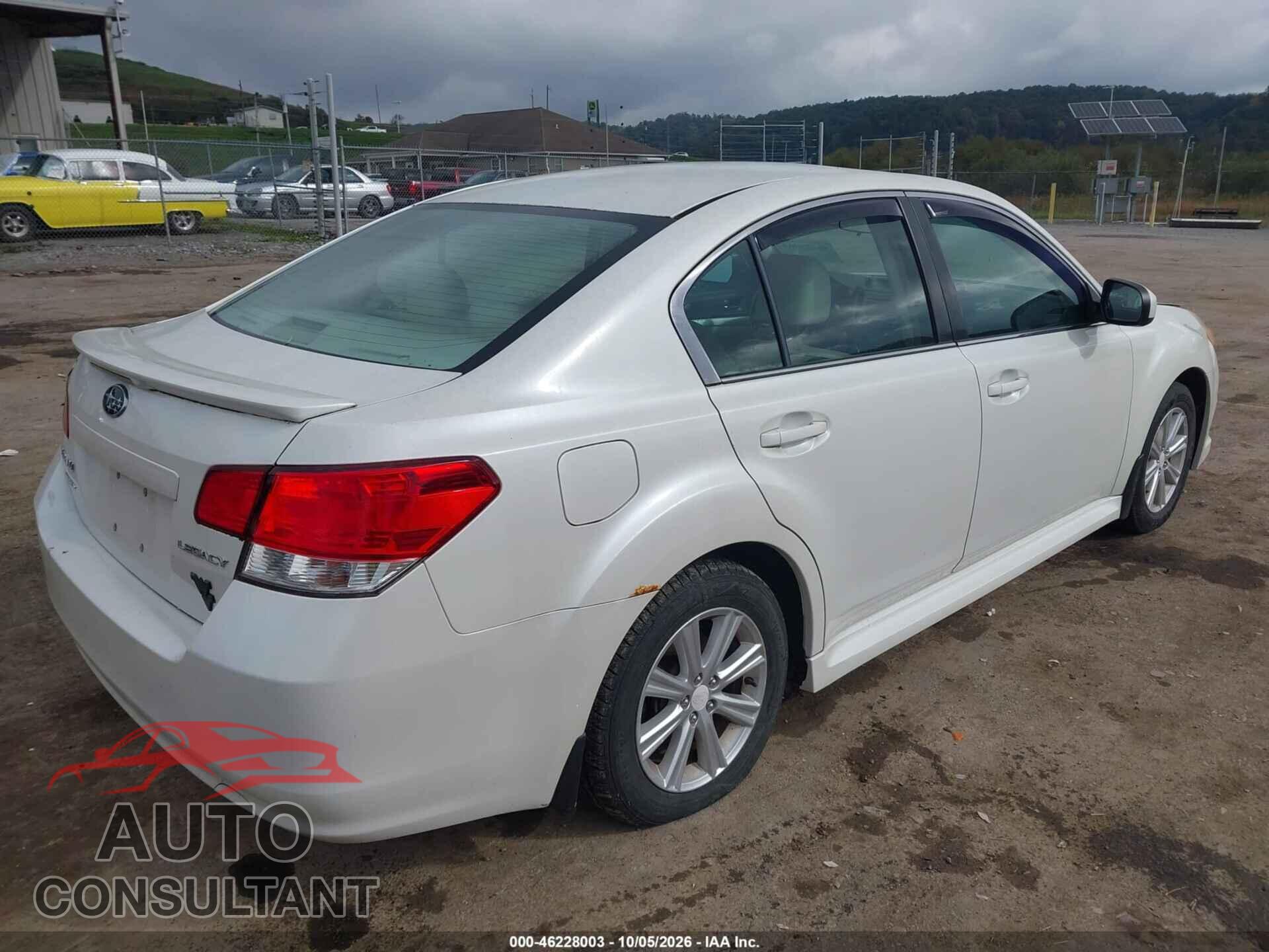 SUBARU LEGACY 2012 - 4S3BMCG68C3031671