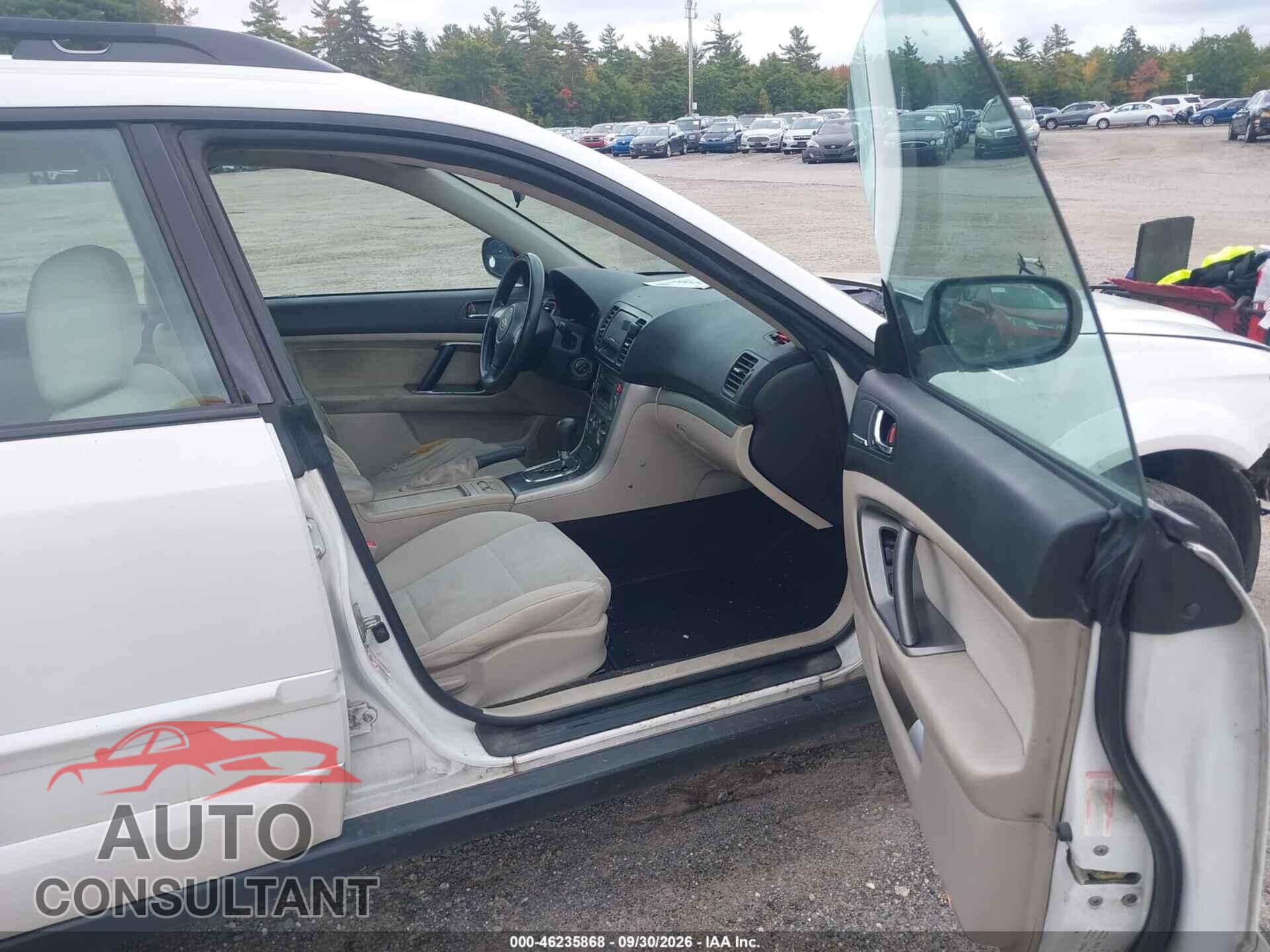 SUBARU OUTBACK 2009 - 4S4BP61C297334904