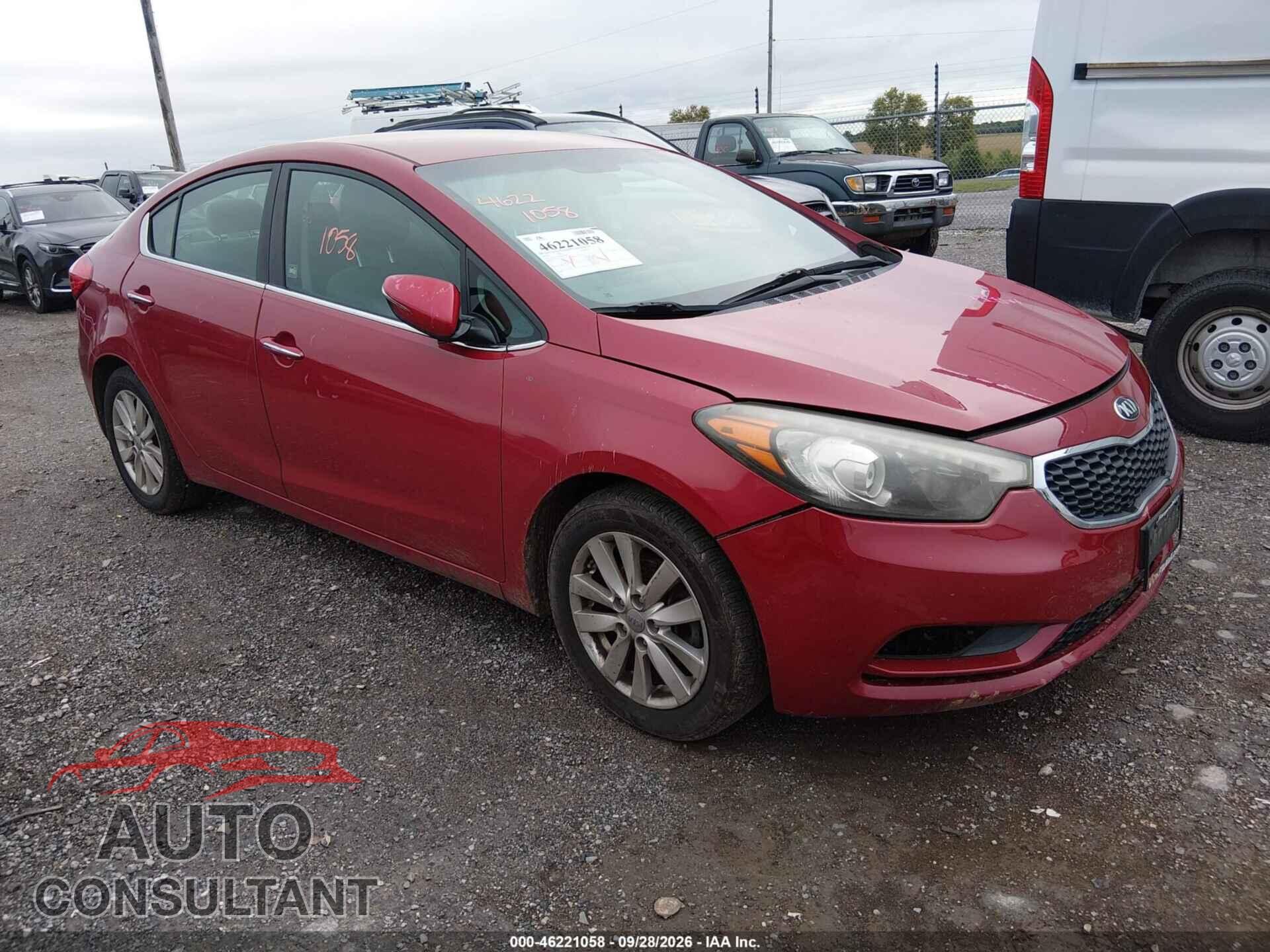 KIA FORTE 2014 - KNAFX4A85E5082977