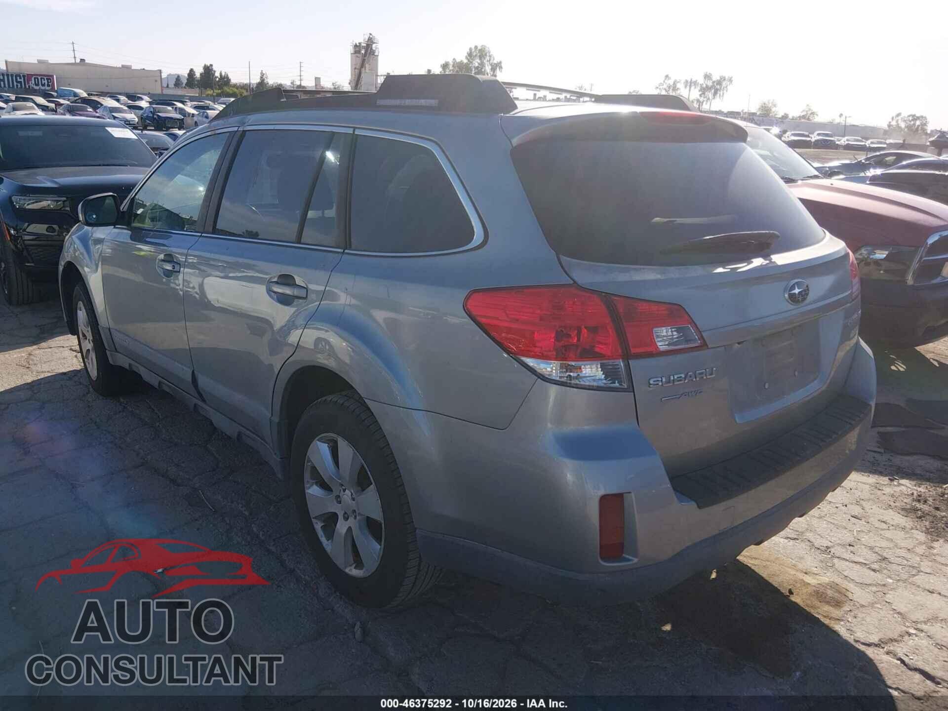 SUBARU OUTBACK 2011 - 4S4BRBGC6B3341605