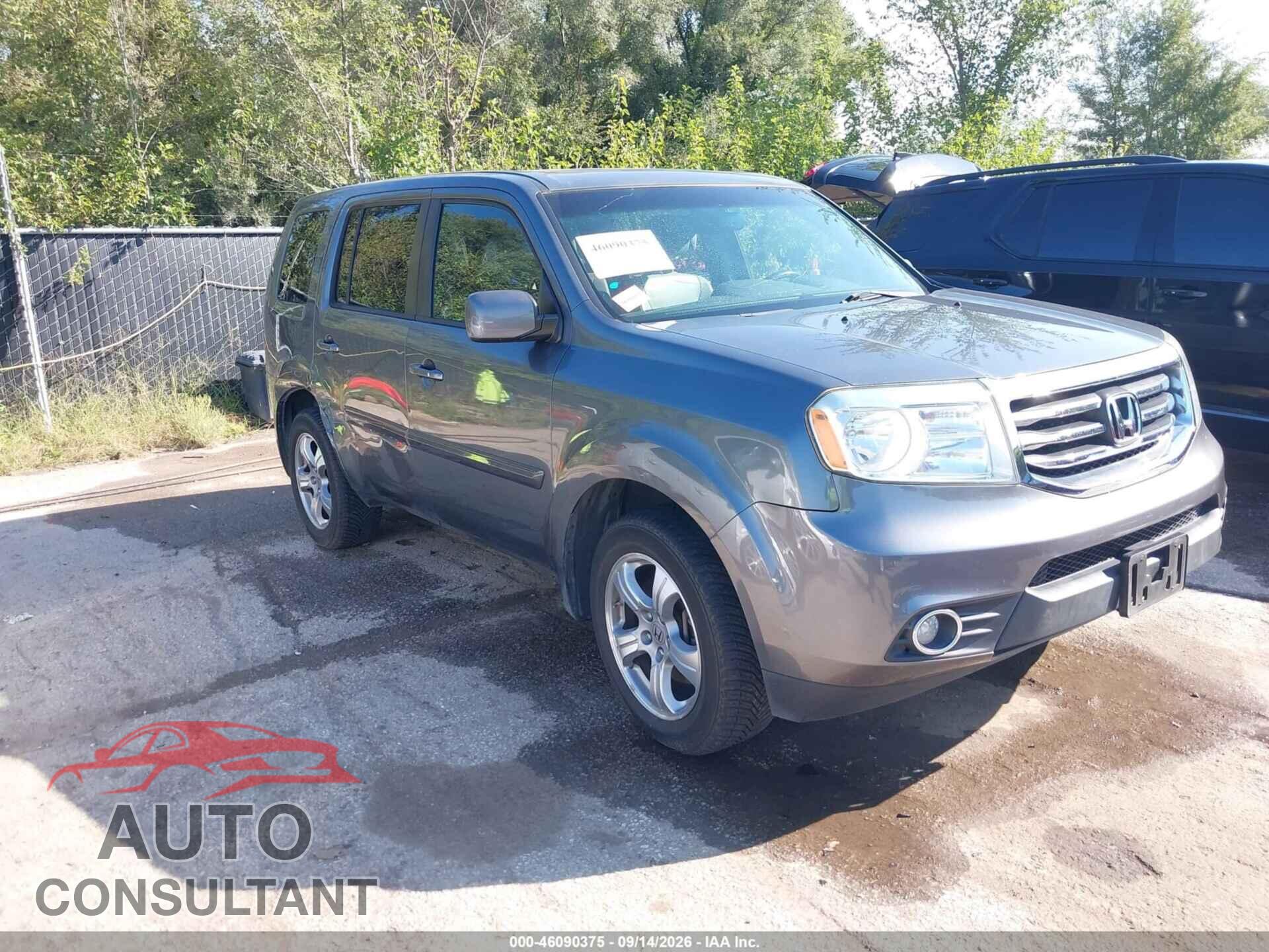 HONDA PILOT 2012 - 5FNYF3H51CB030519