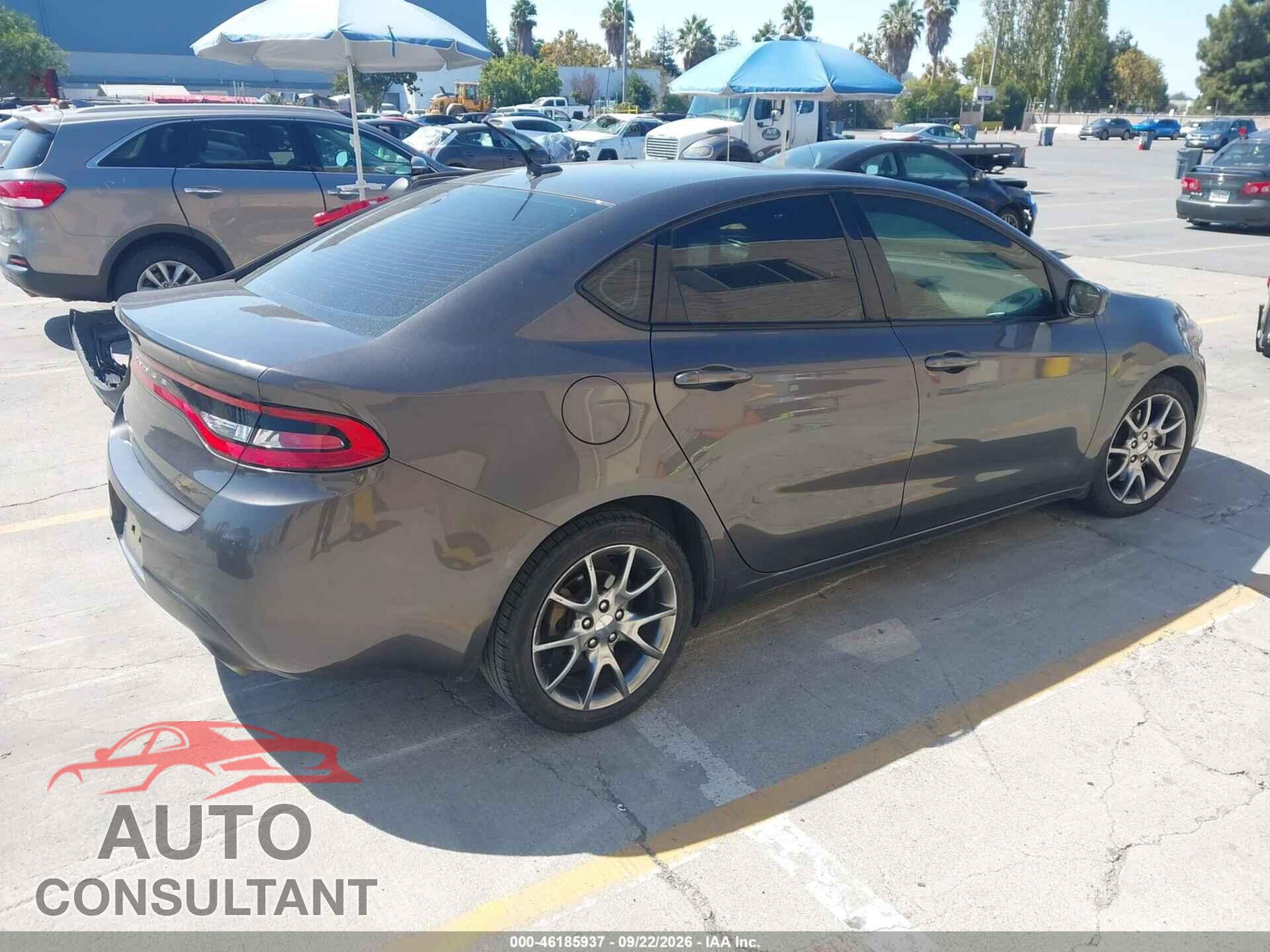 DODGE DART 2015 - 1C3CDFBB8FD123411