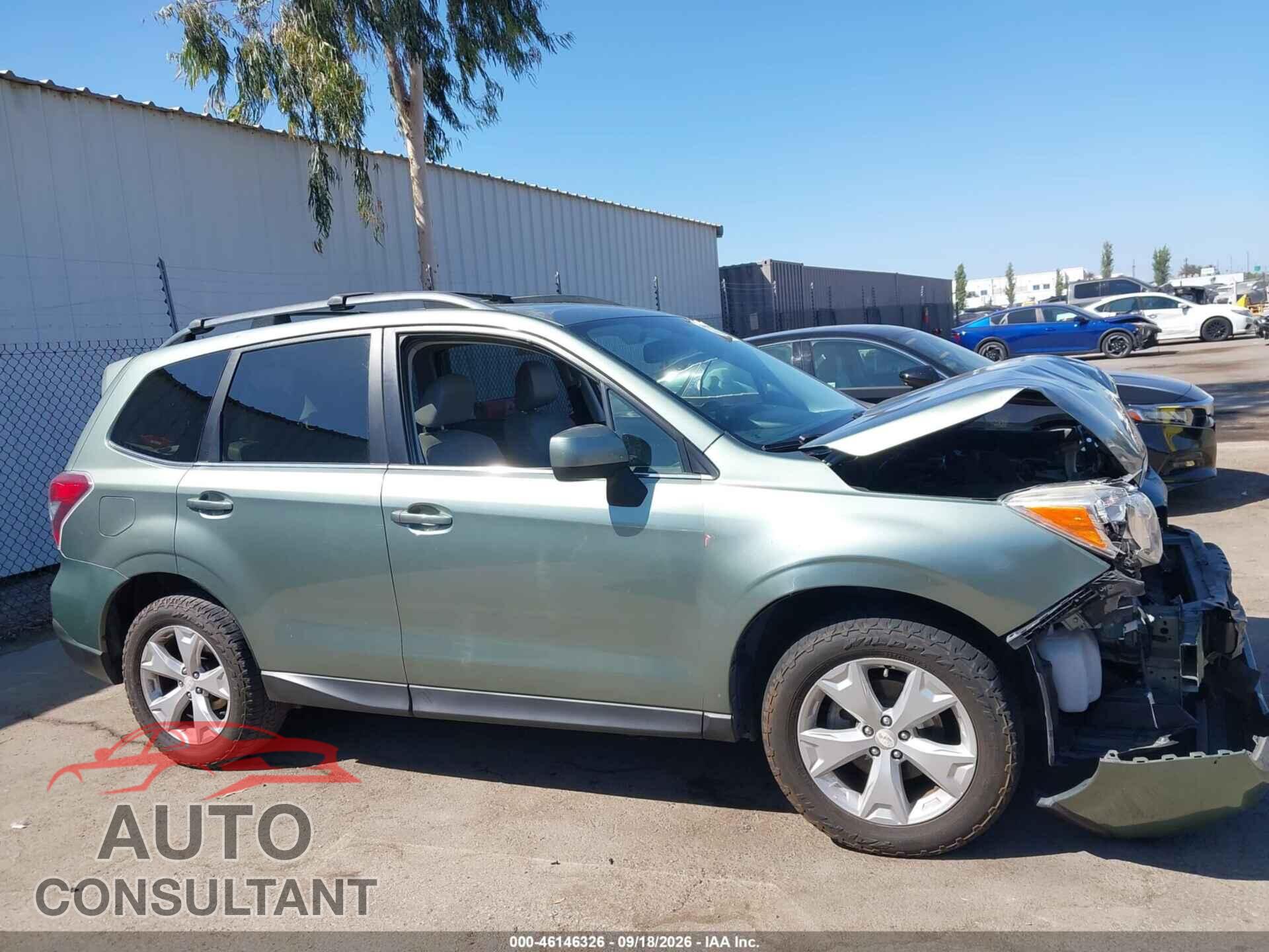 SUBARU FORESTER 2016 - JF2SJARC0GH507194