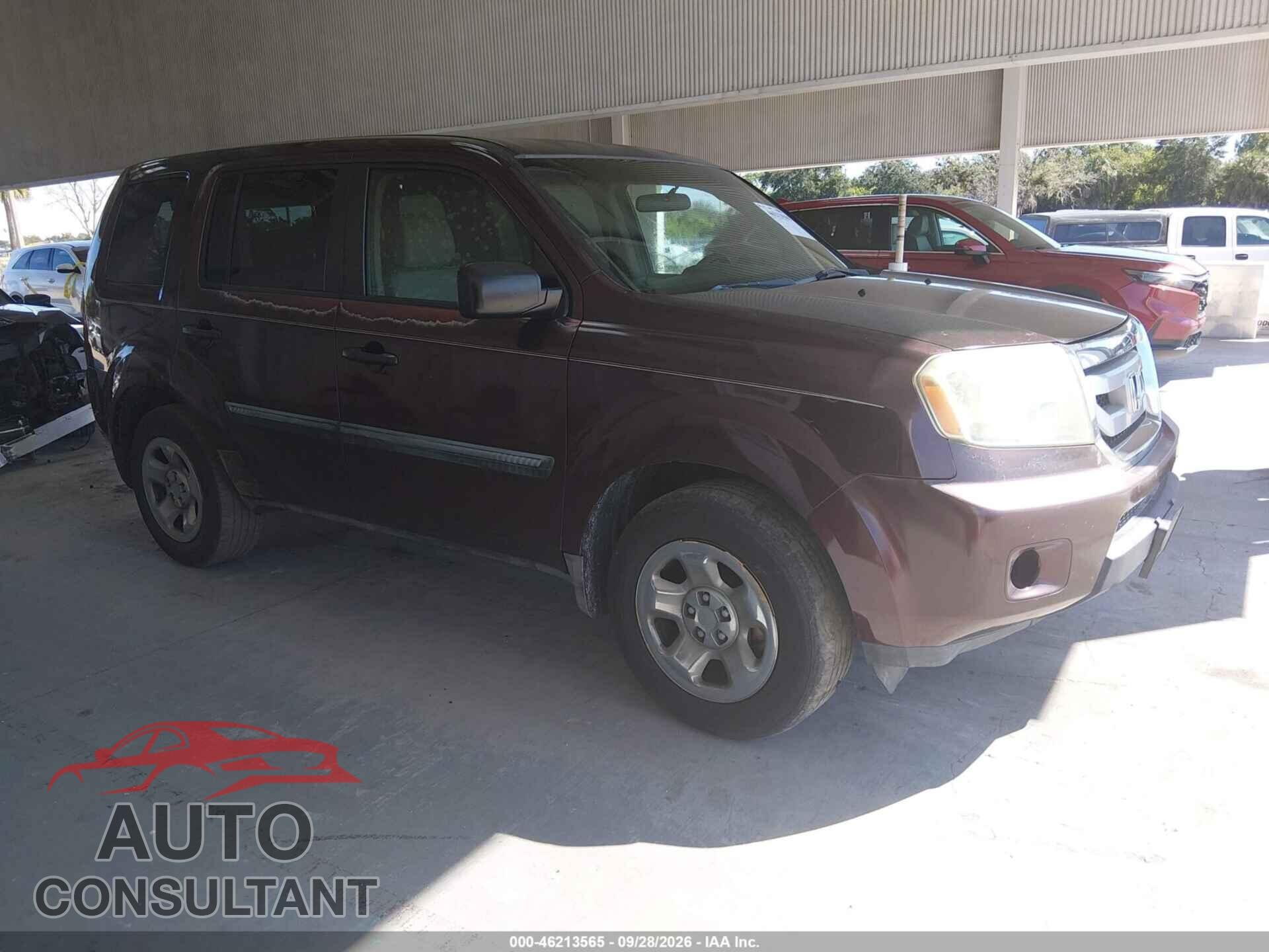 HONDA PILOT 2009 - 5FNYF38289B006104