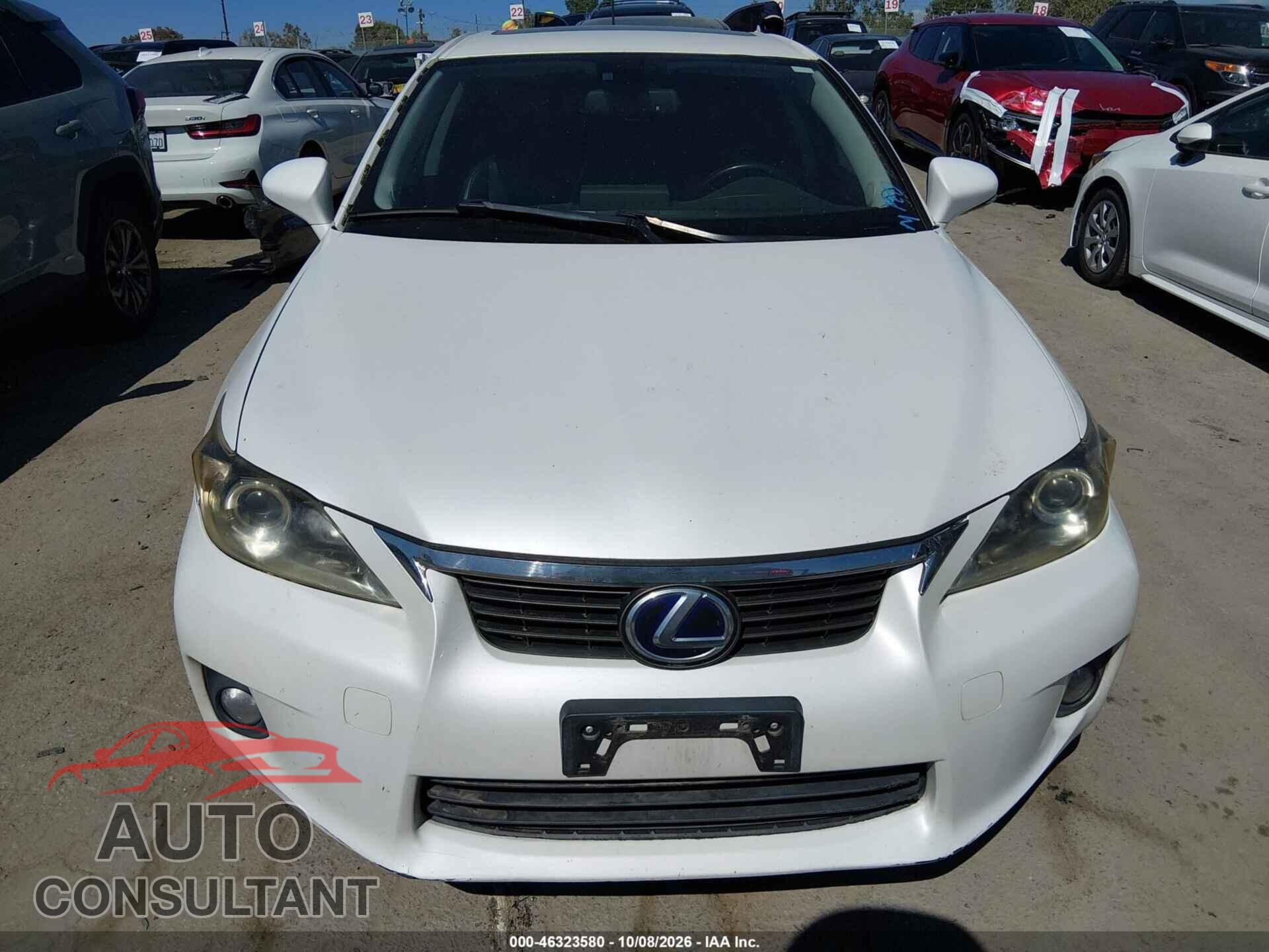 LEXUS CT 200H 2012 - JTHKD5BH0C2120255