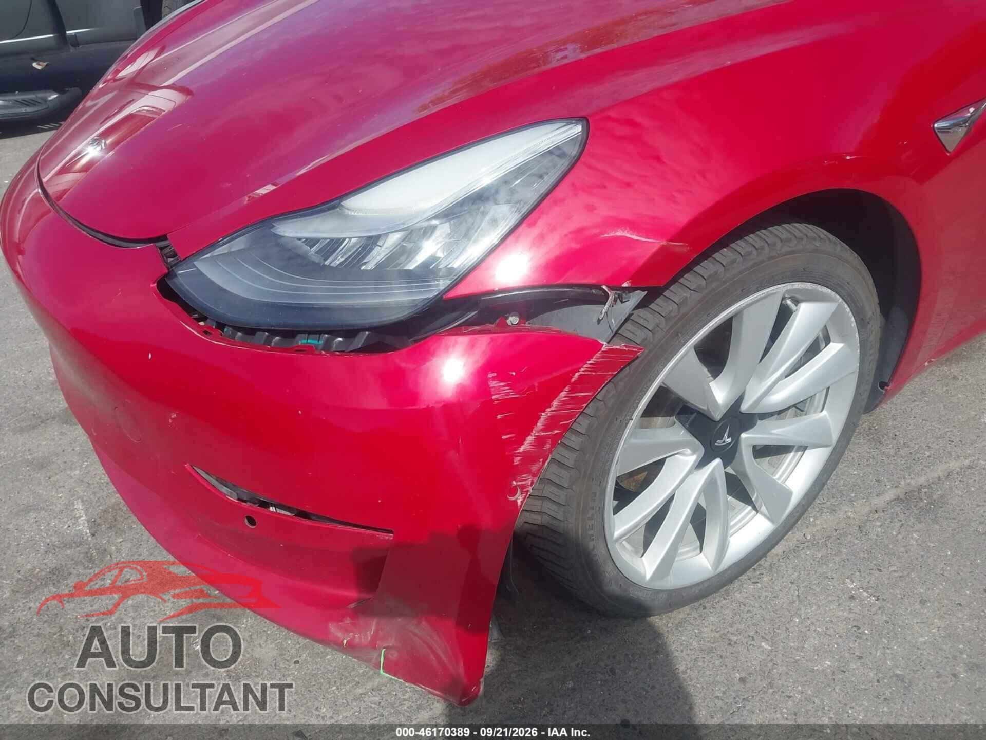 TESLA MODEL 3 2019 - 5YJ3E1EB9KF408614