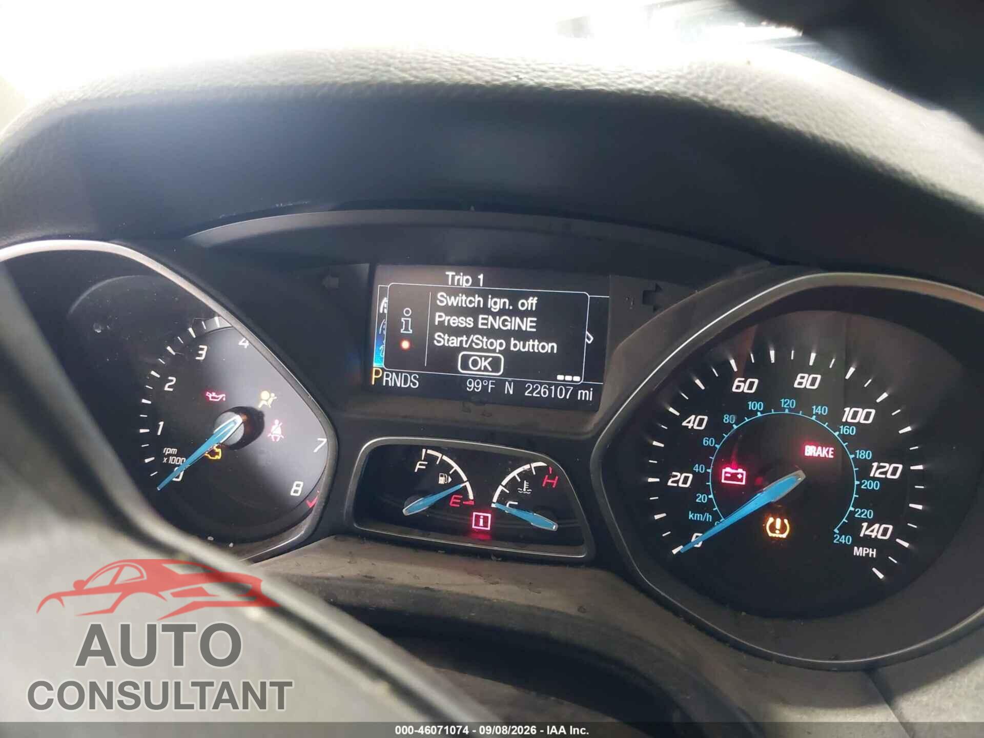 FORD FOCUS 2013 - 1FADP3J27DL263384
