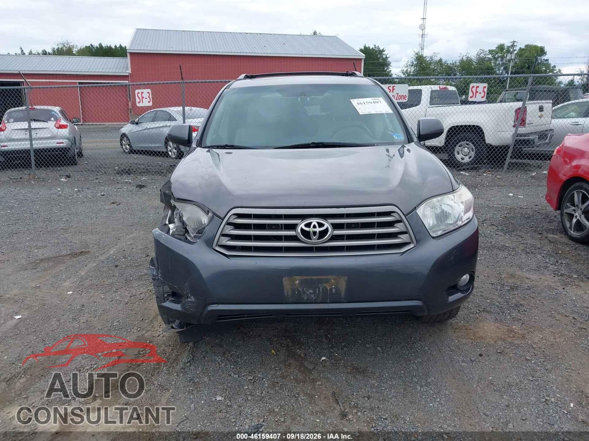 TOYOTA HIGHLANDER 2010 - 5TDJK3EH8AS012569