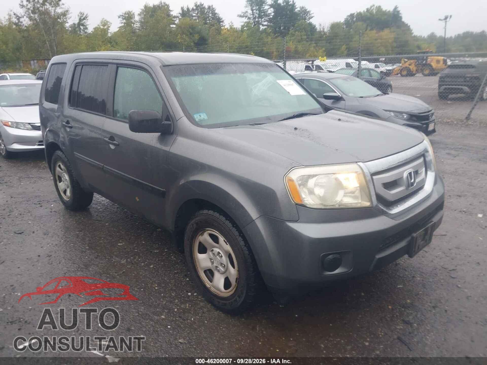HONDA PILOT 2011 - 5FNYF4H26BB055362