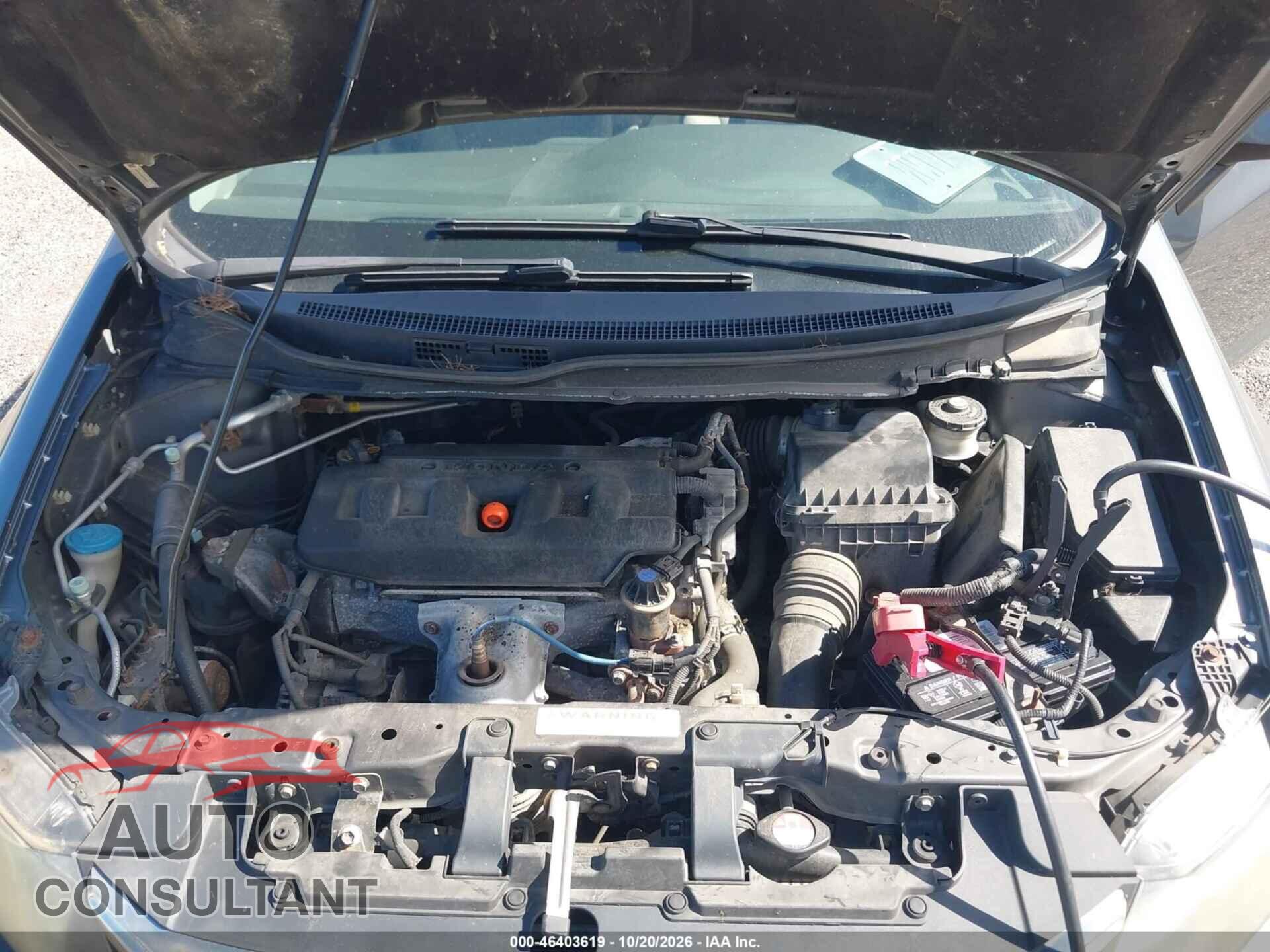 HONDA CIVIC 2012 - 19XFB2F56CE035480