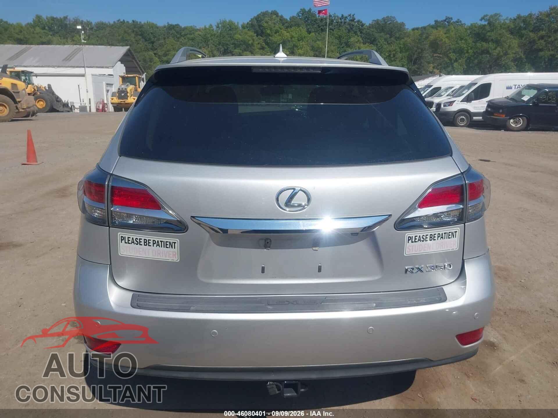 LEXUS RX 350 2013 - 2T2BK1BAXDC183994