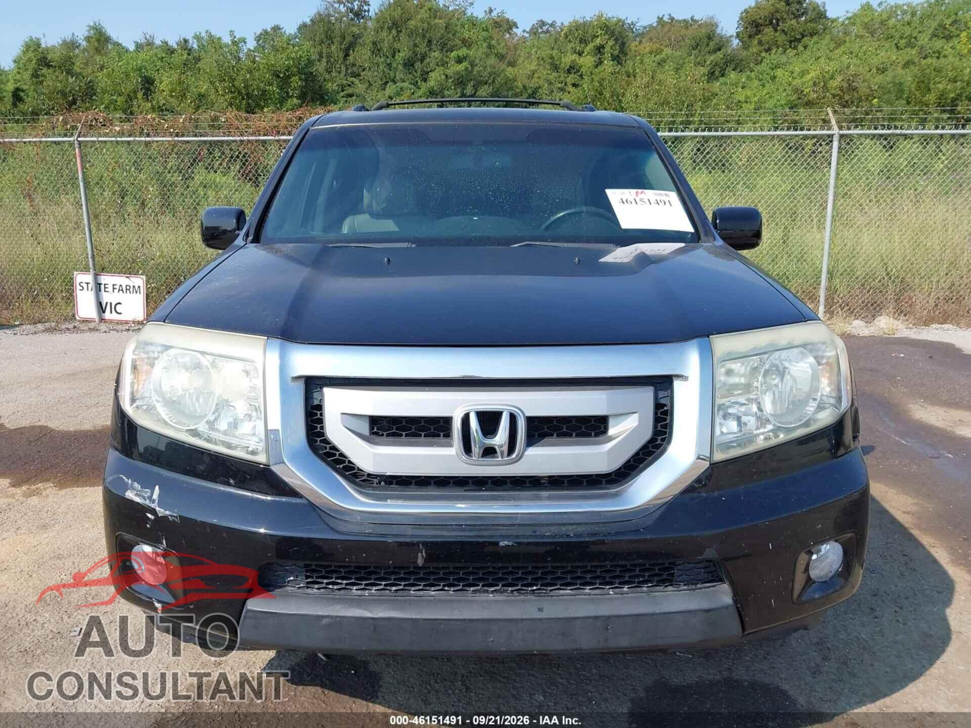 HONDA PILOT 2011 - 5FNYF3H93BB052104
