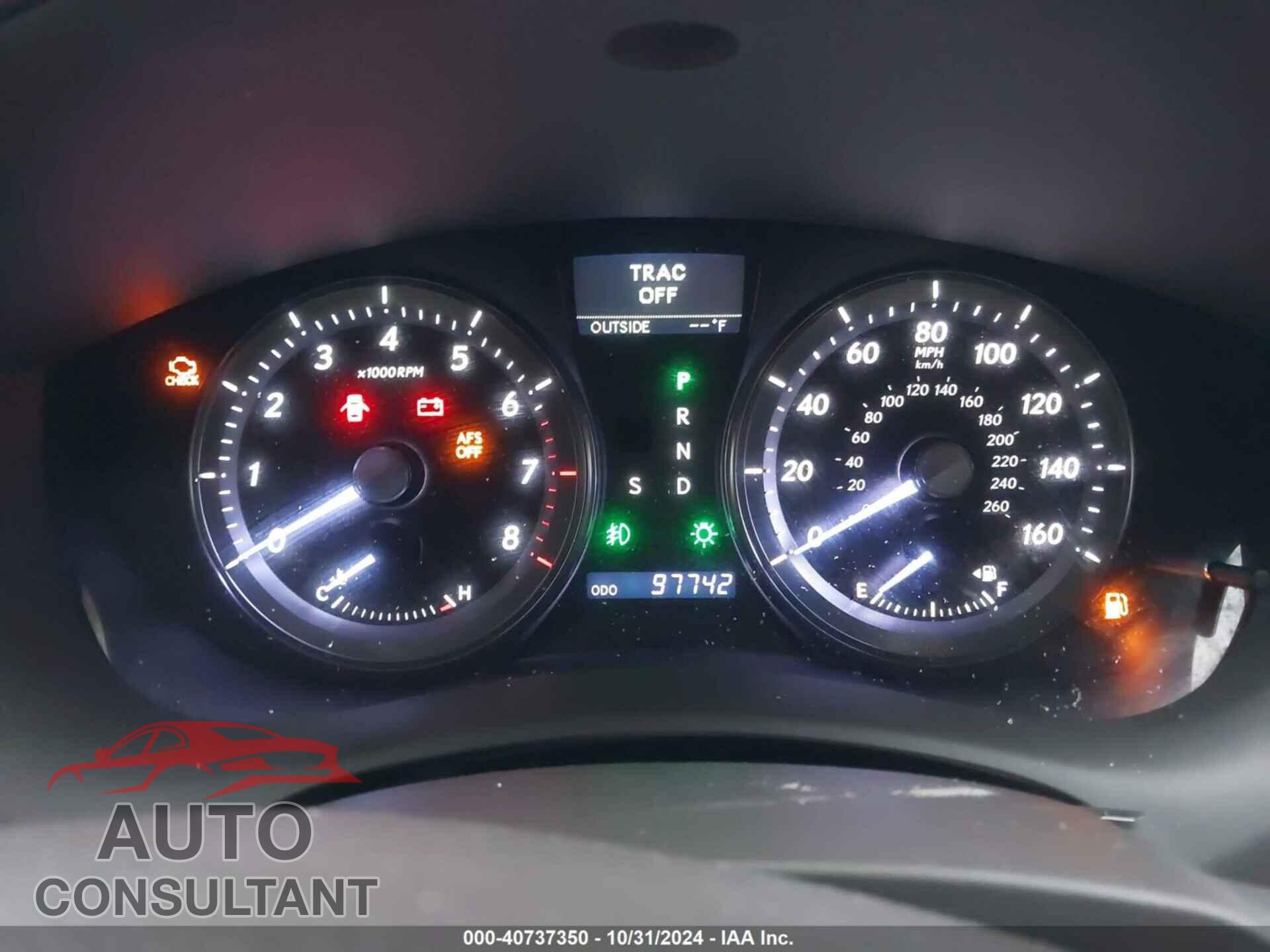 LEXUS ES 350 2012 - JTHBK1EG2C2504698