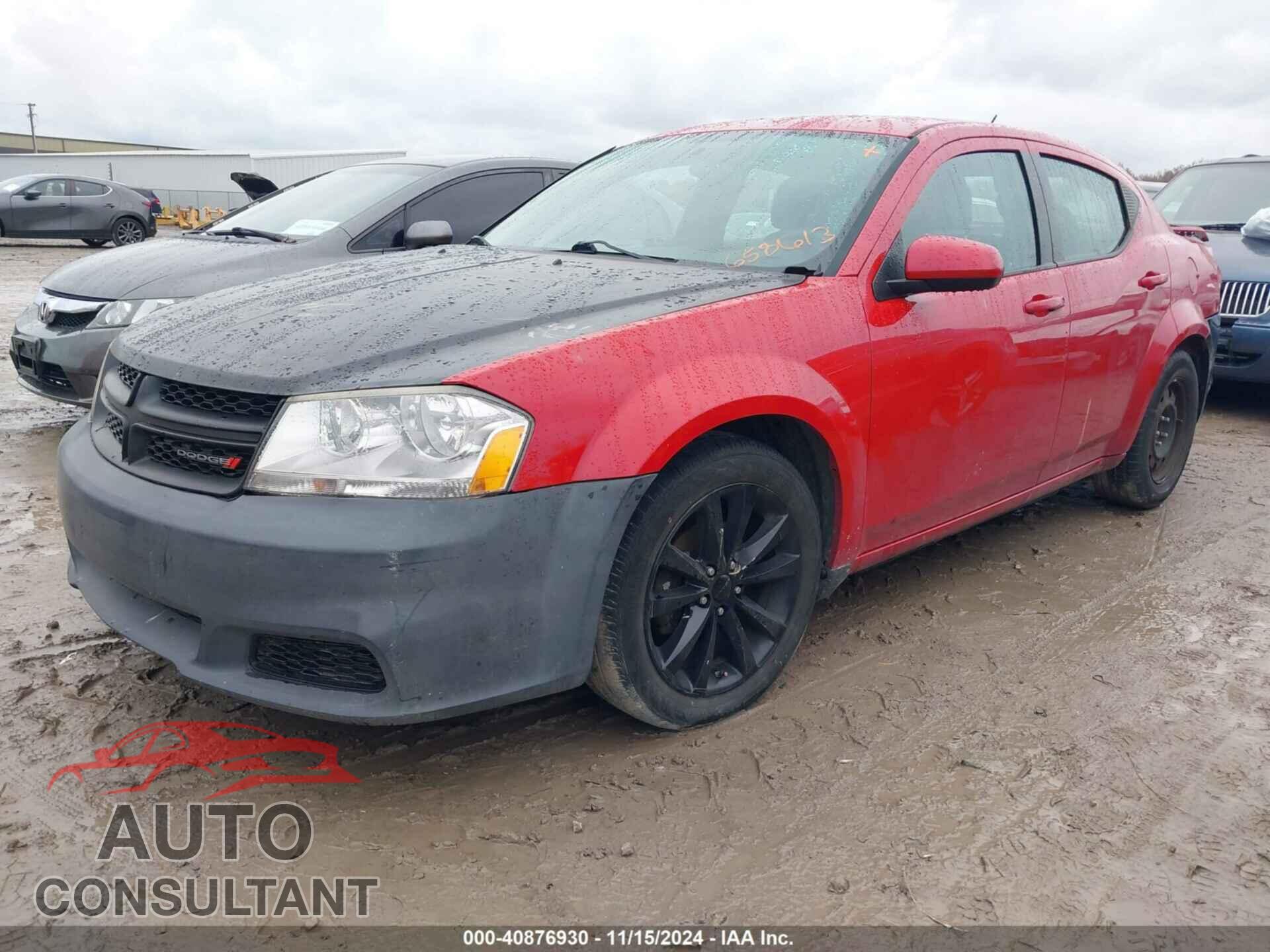 DODGE AVENGER 2013 - 1C3CDZAB7DN658613