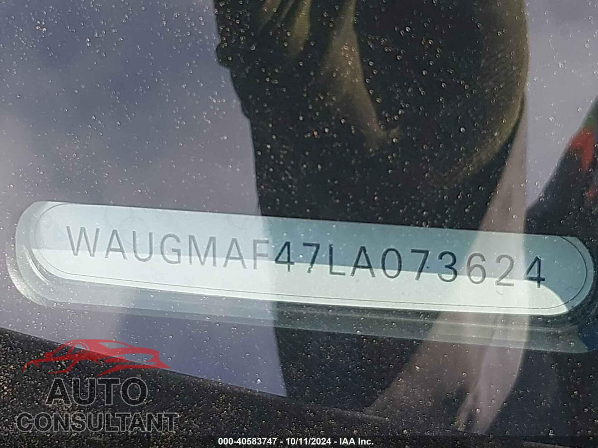 AUDI A4 2020 - WAUGMAF47LA073624