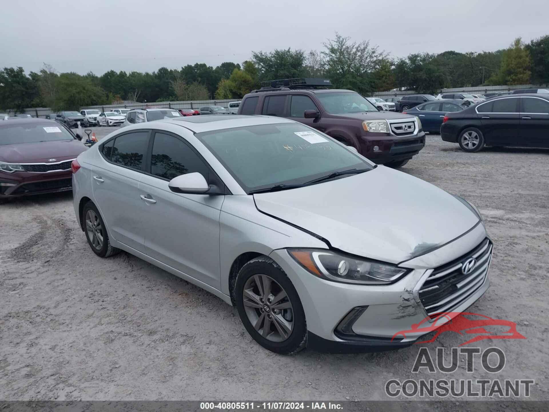 HYUNDAI ELANTRA 2018 - 5NPD84LF4JH321738